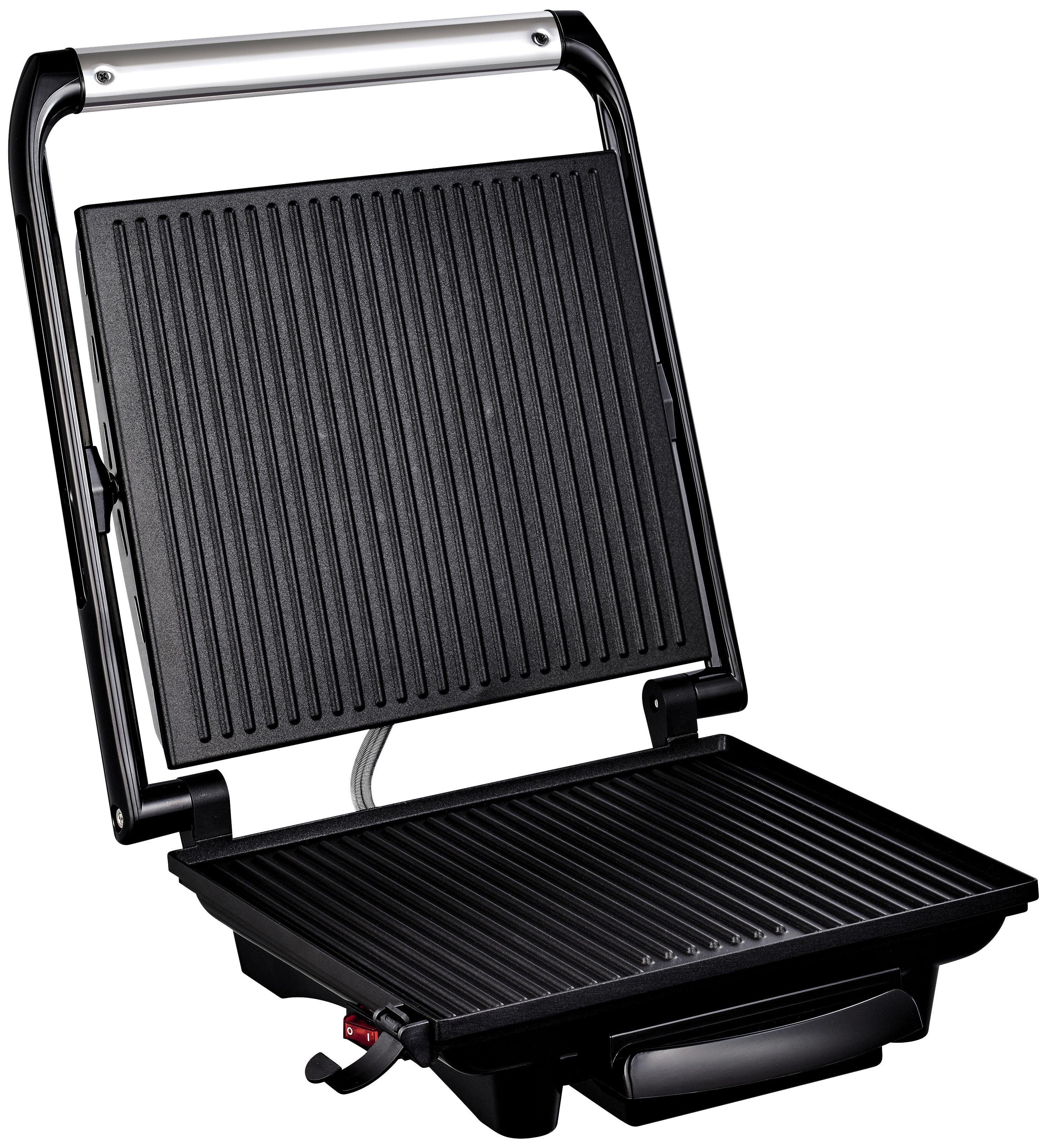 Tefal Contactgrill GC241D Inicio vetarm grillen, geribbelde grillplaten antiaanbak gecoat, weinig olie