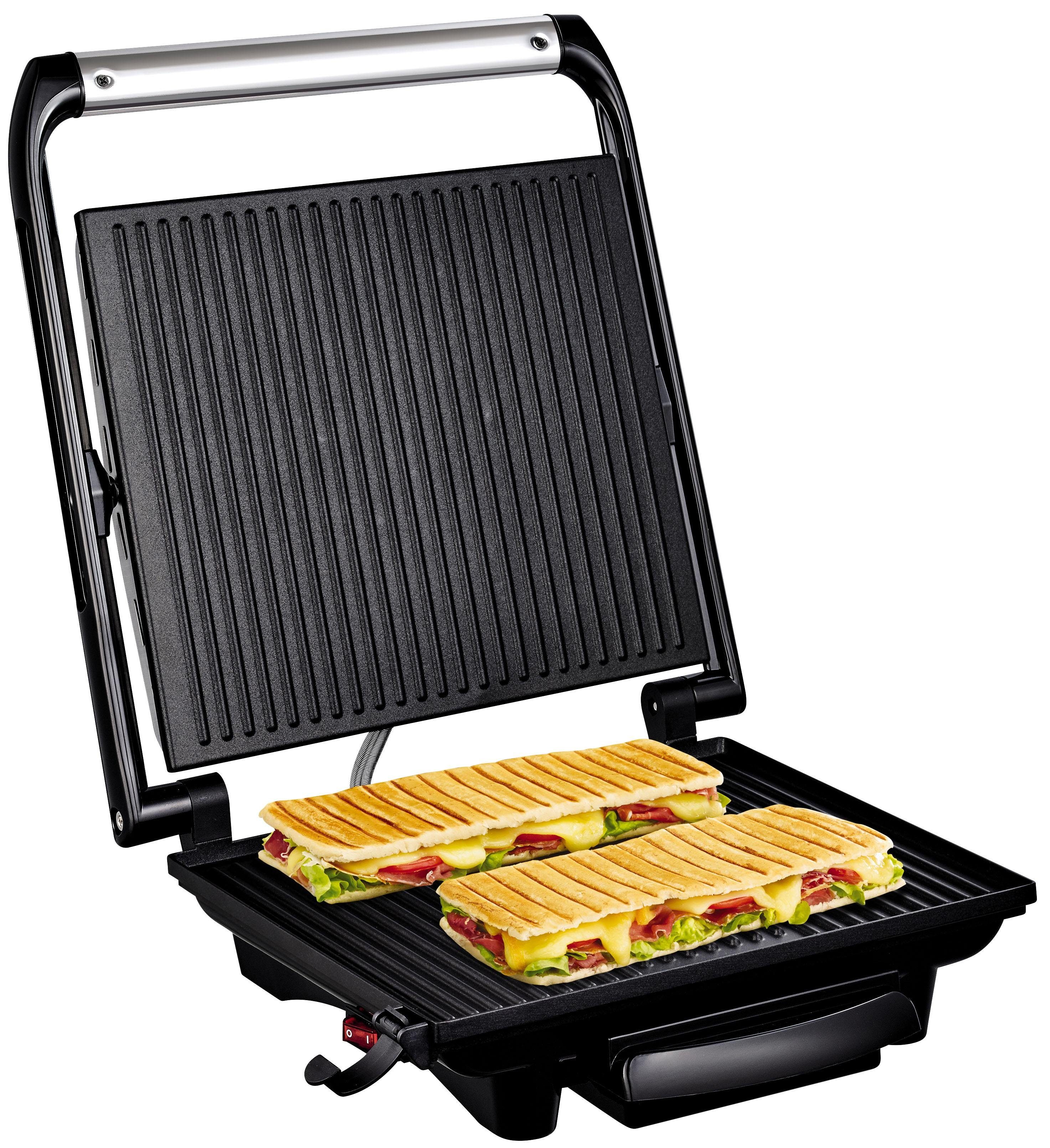 Tefal Contactgrill GC241D Inicio vetarm grillen, geribbelde grillplaten antiaanbak gecoat, weinig olie