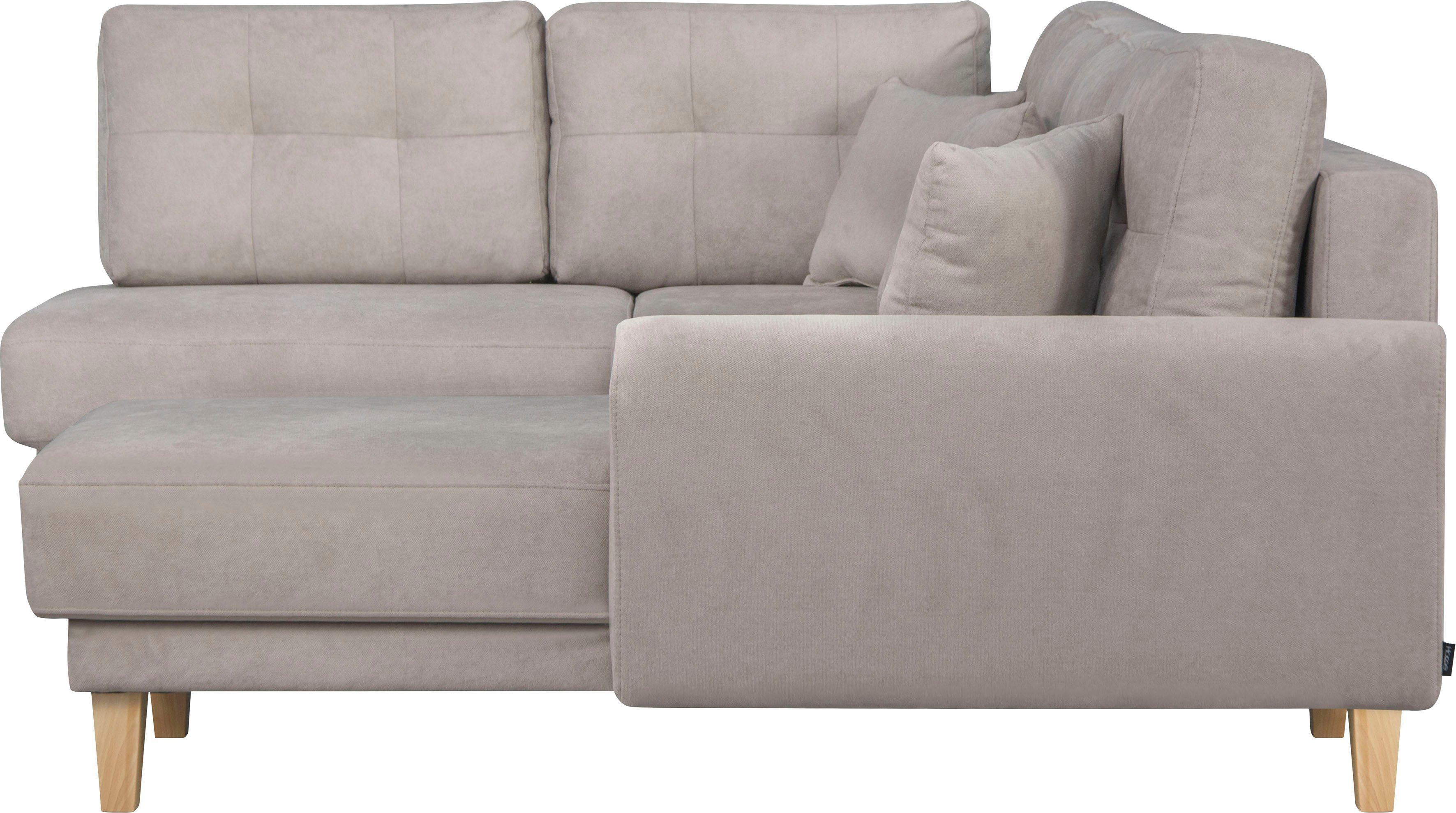 Home affaire Zithoek TRIPLO U-vorm optioneel met slaapfunctie, B/D/H: 310/192/90 cm (3-delig)