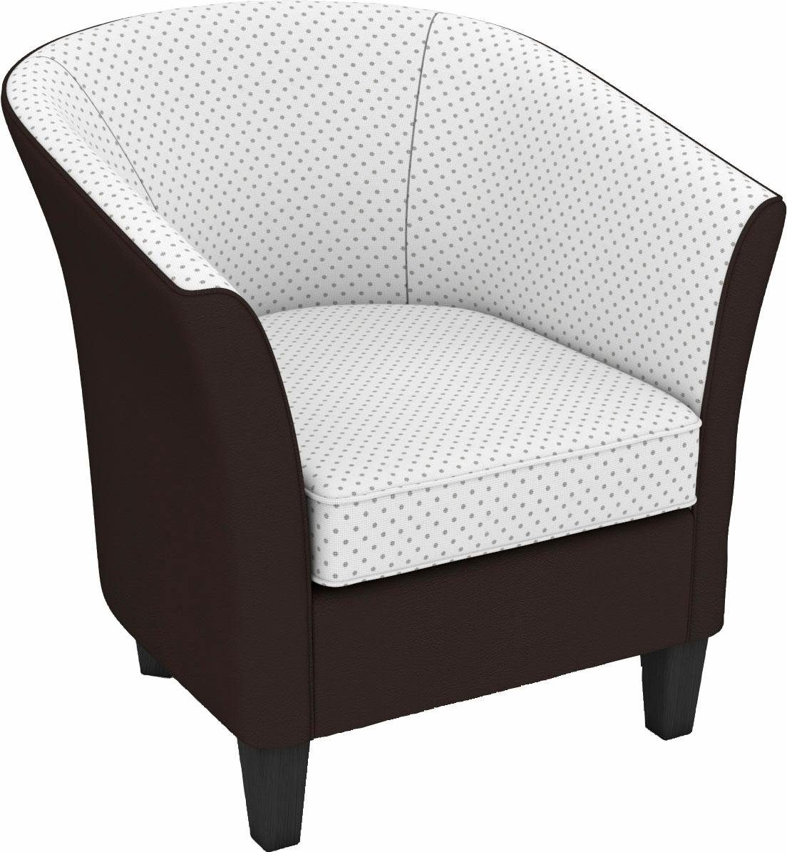 Max Winzer® Cocktailfauteuil Luisa in rond model, om zelf te stylen