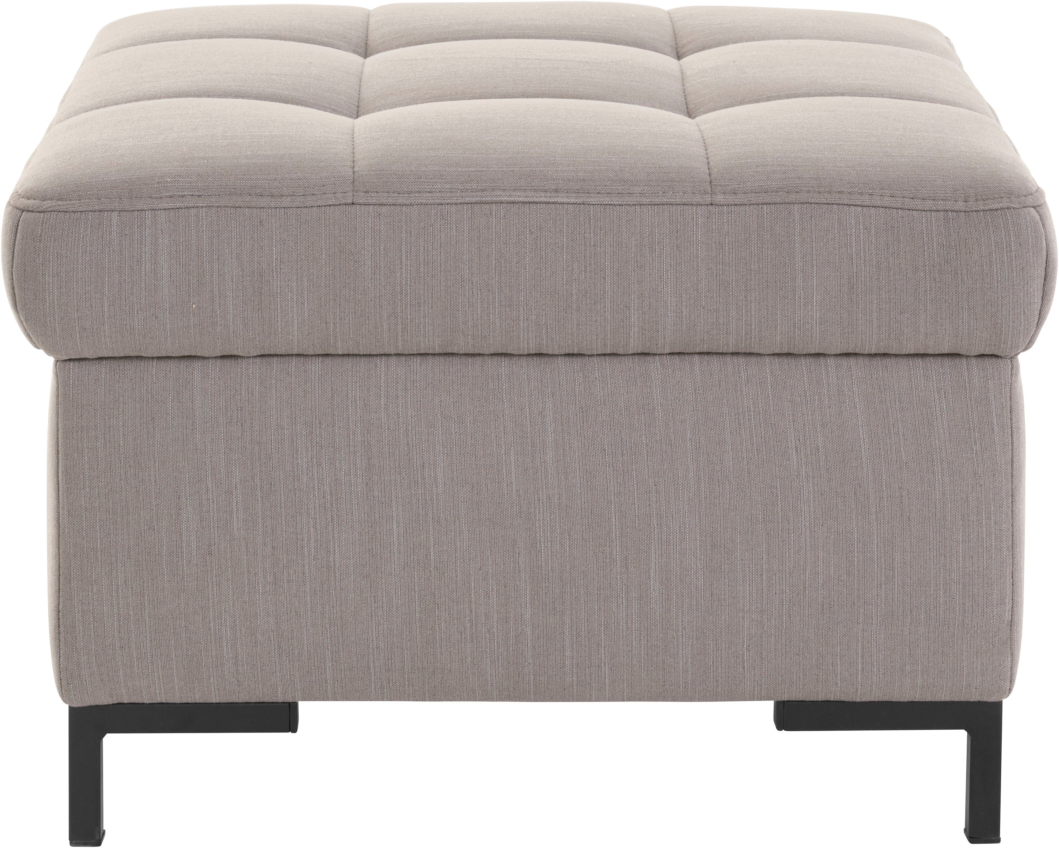 OTTO products Hocker Grazzo hoogwaardige stoffen van gerecycled materiaal, stiksels op de zitting