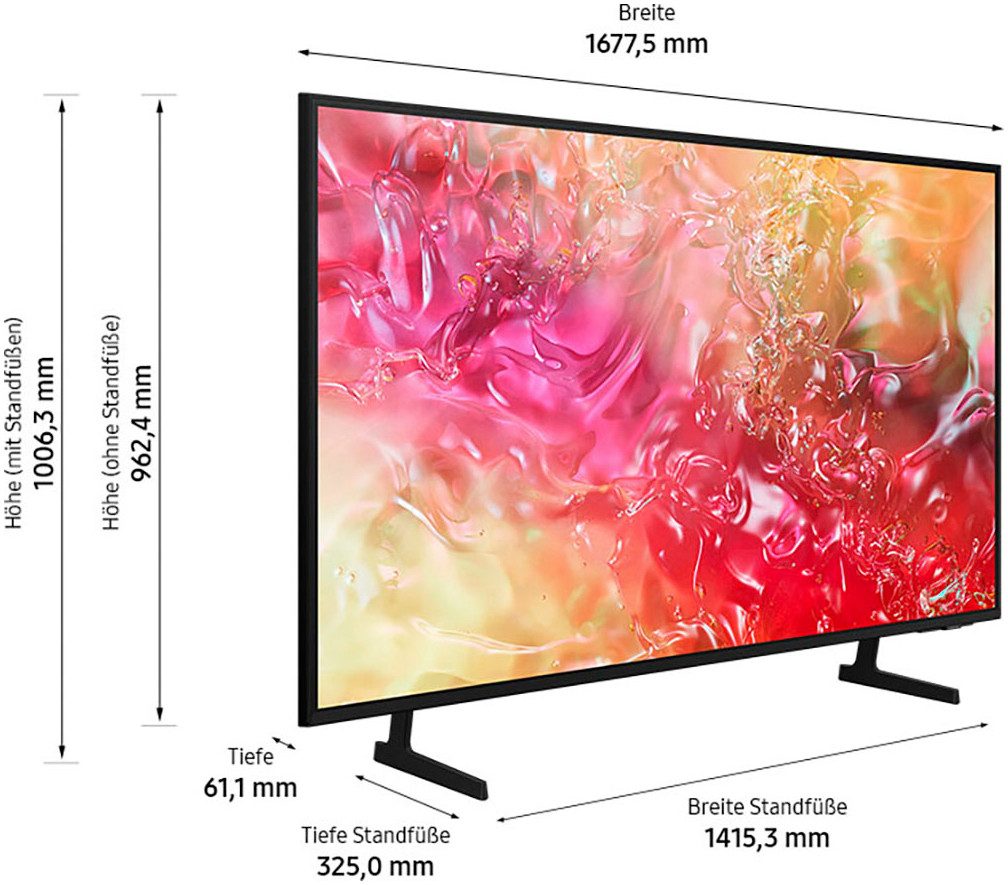 Samsung Led-TV, 189 cm / 75", 4K Ultra HD, Smart TV