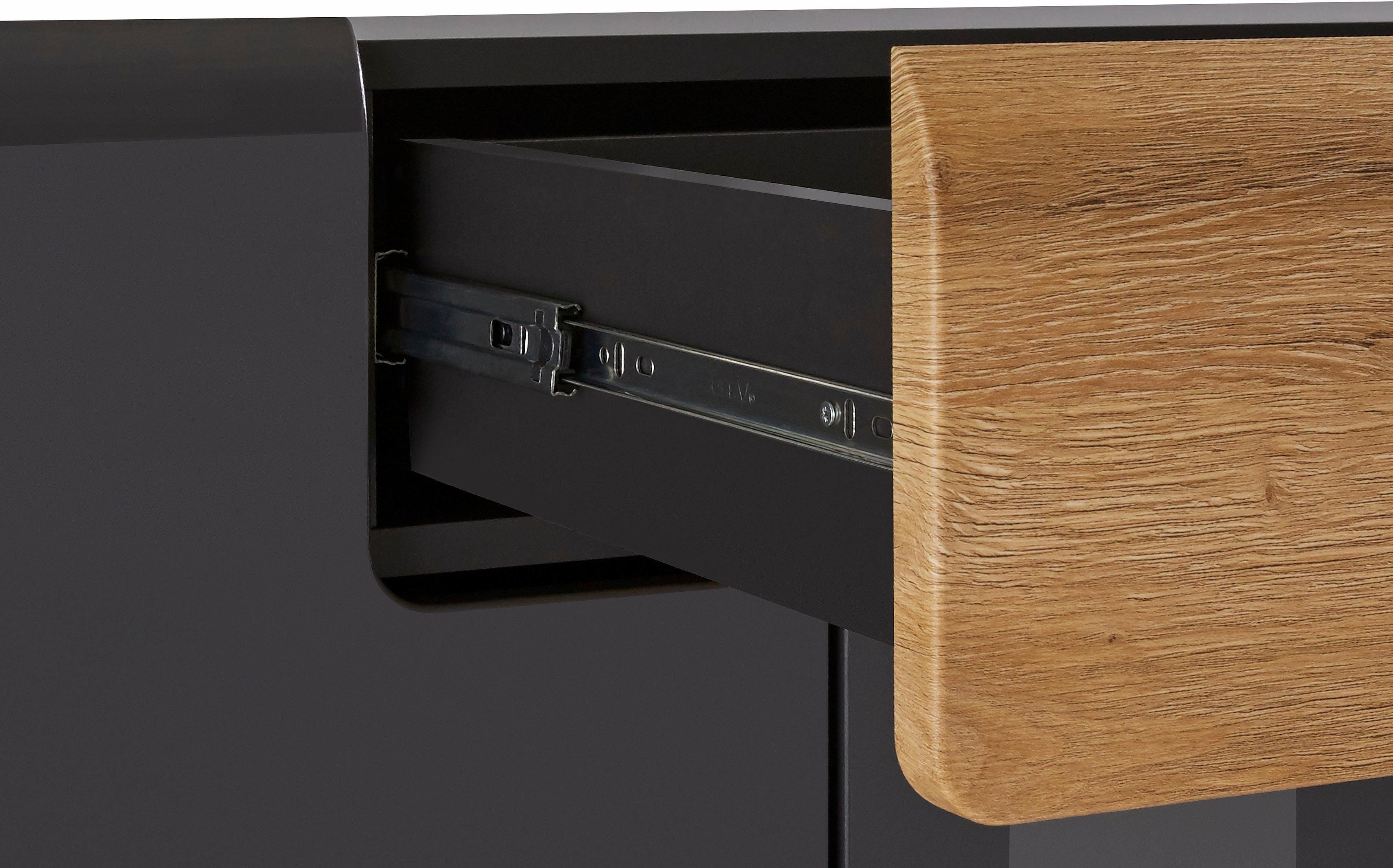 INOSIGN Highboard Toledo, breedte 147,5 cm, modieuze hoge kast met 3 deuren en lade