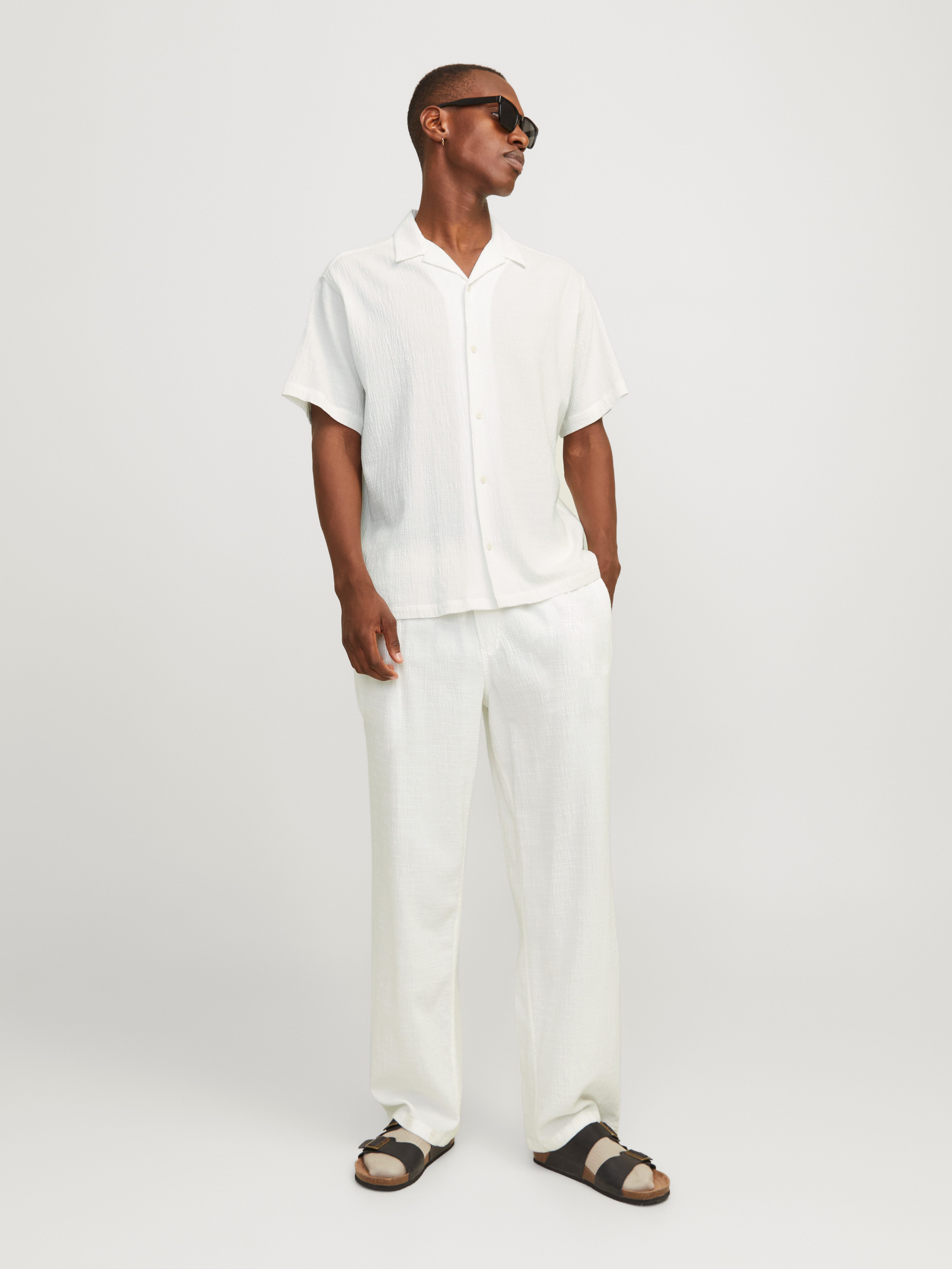 Jack & Jones Overhemd met korte mouwen JORLUKE CRINKLE RESORT SHIRT SS SN