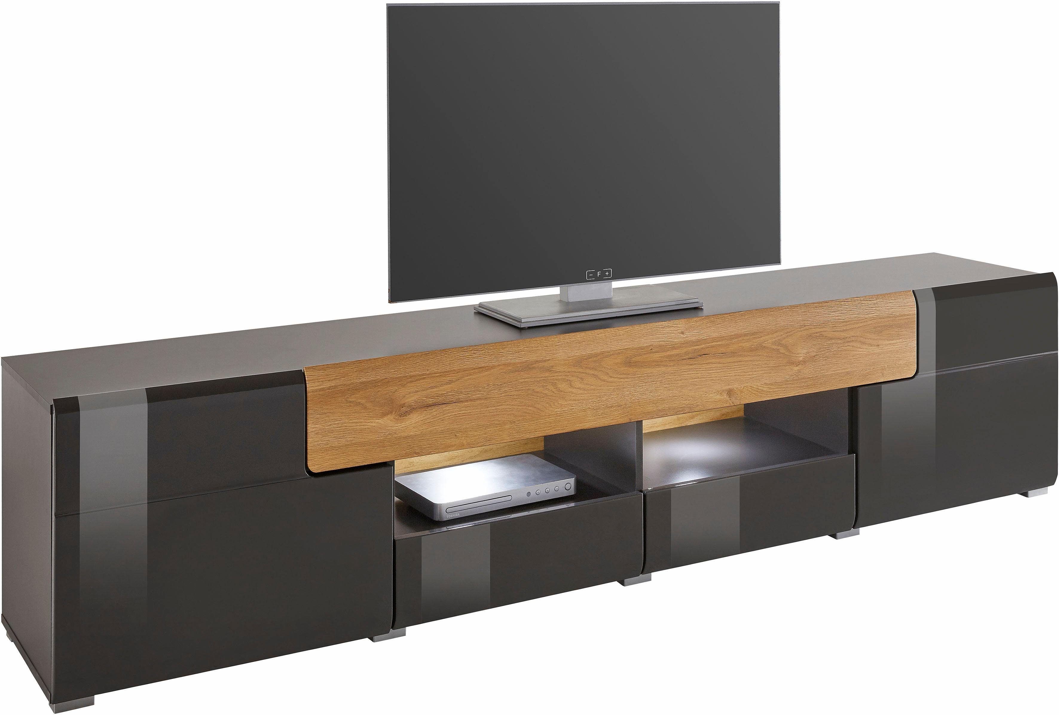 INOSIGN Tv-meubel Toledo, breedte 209 cm, modieuze TV-kast met decoratief freeswerk