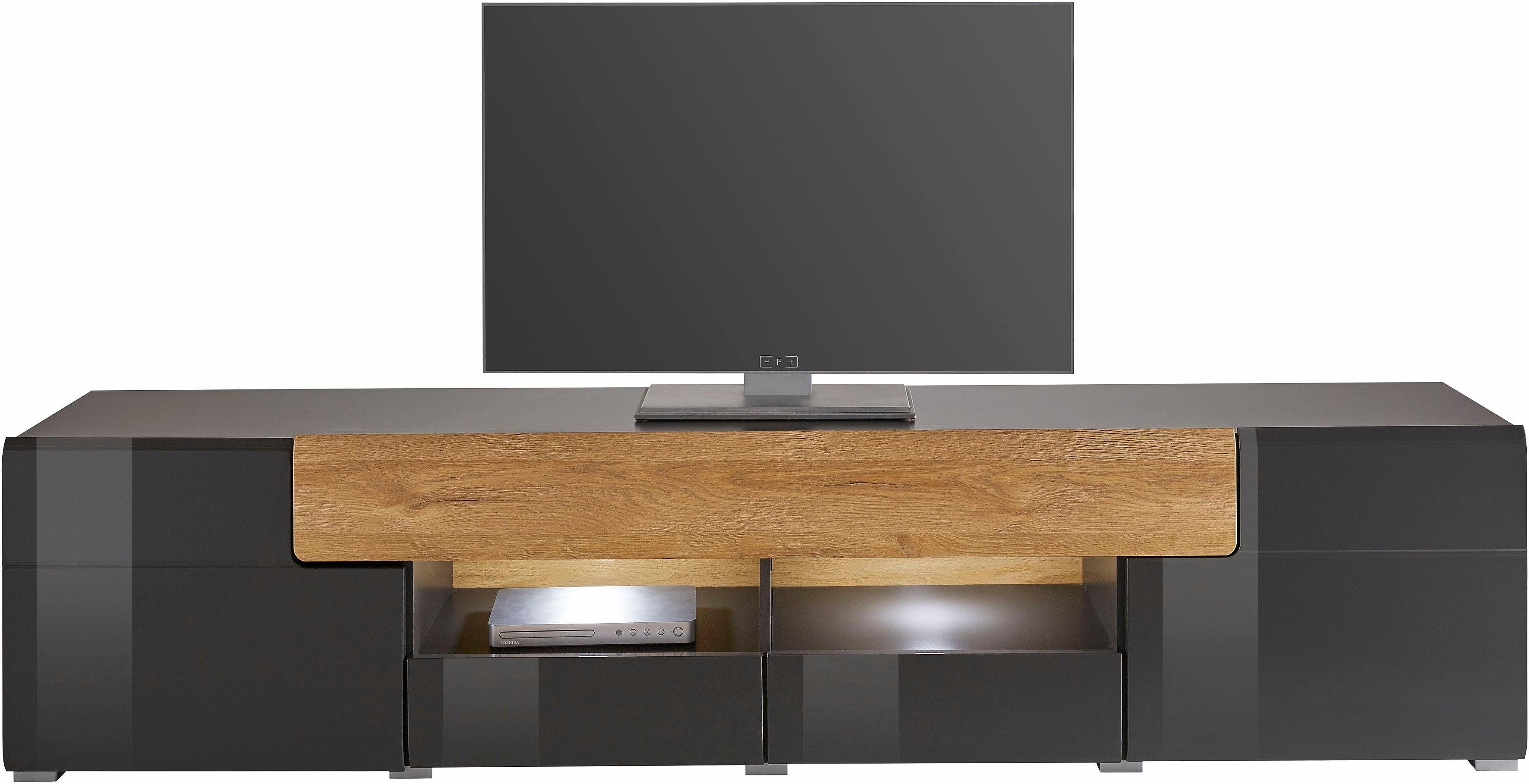 INOSIGN Tv-meubel Toledo, breedte 209 cm, modieuze TV-kast met decoratief freeswerk