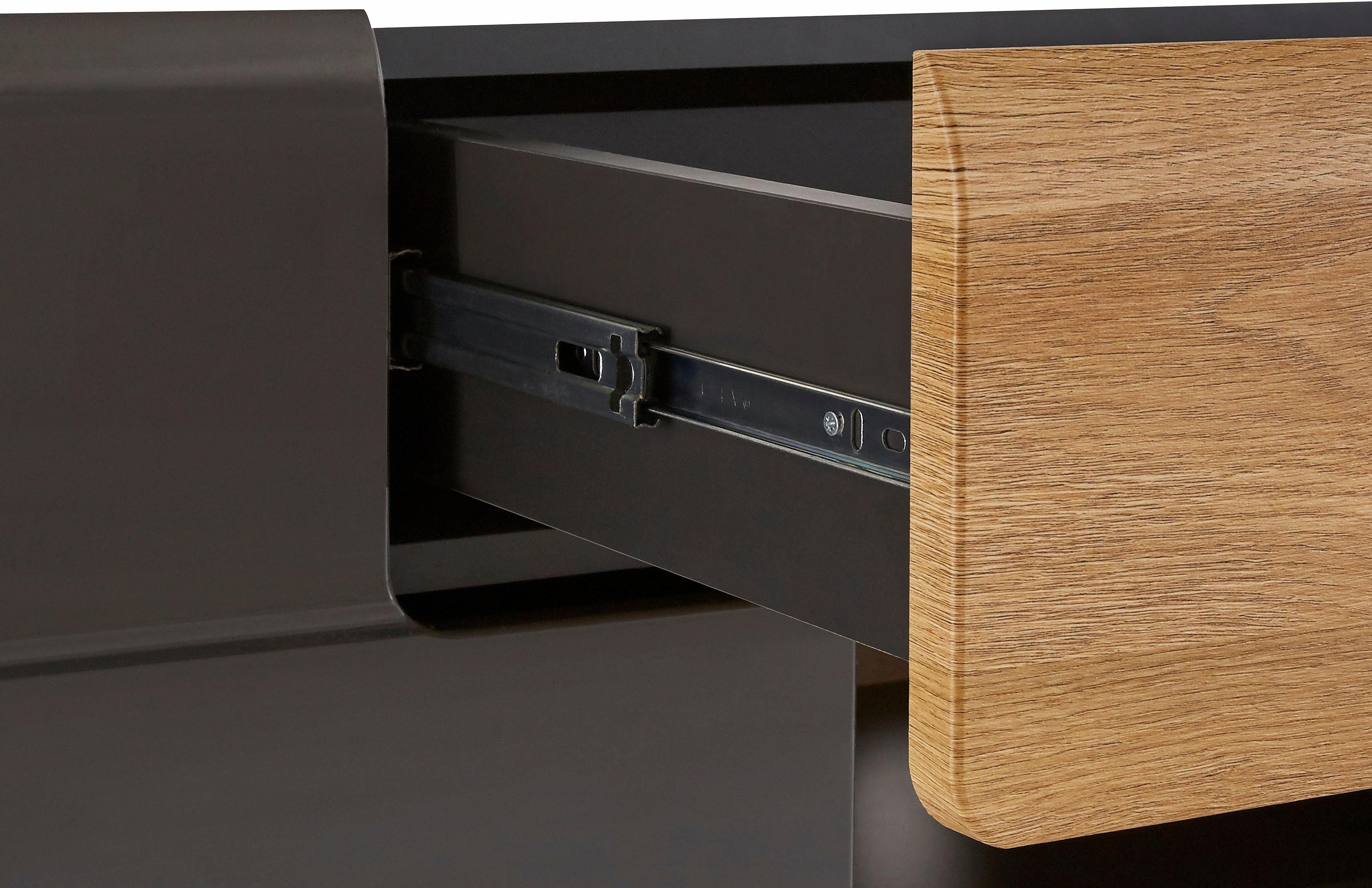 INOSIGN Tv-meubel Toledo, breedte 209 cm, modieuze TV-kast met decoratief freeswerk