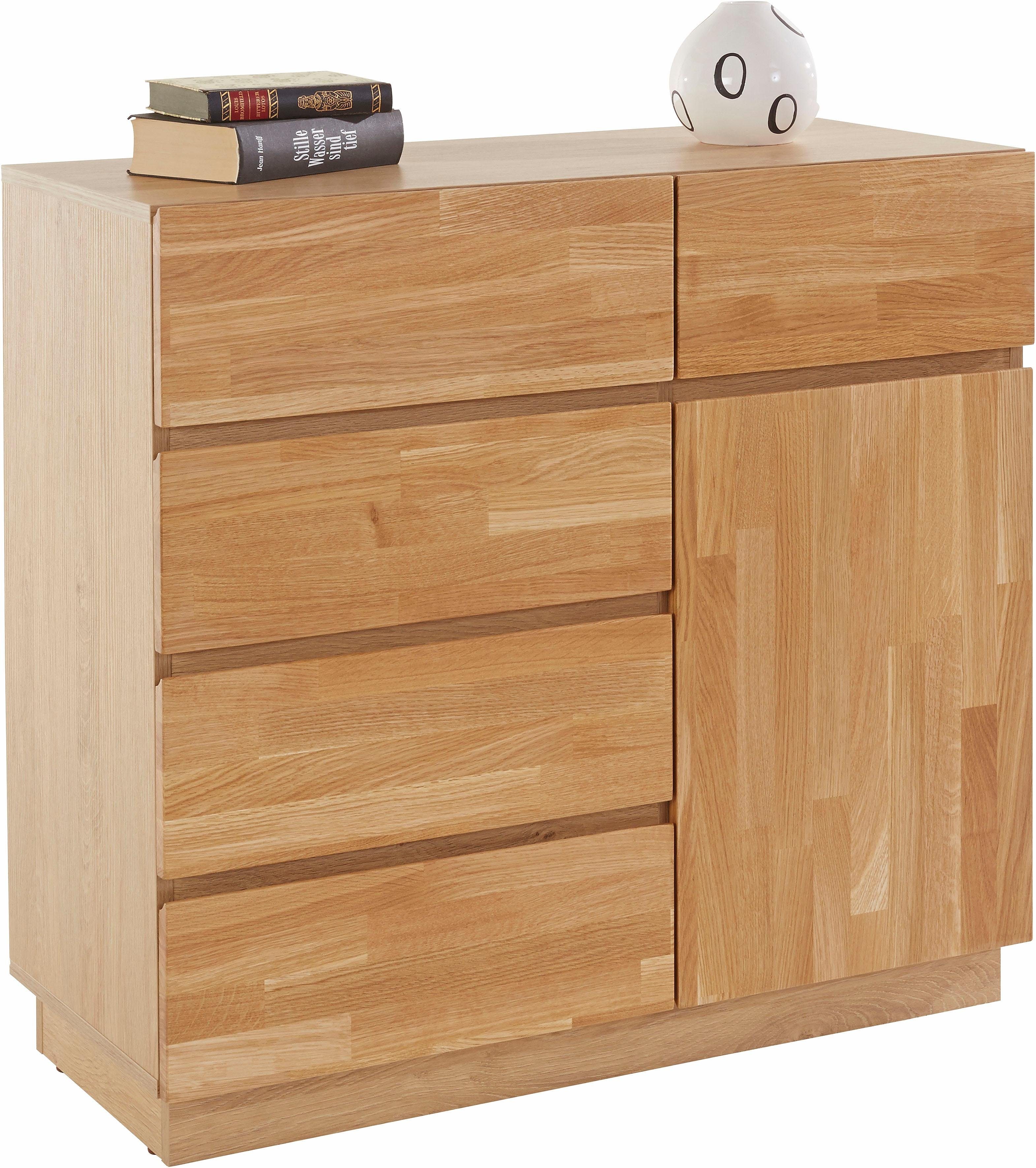 Home affaire Kast Laima Breedte 90 cm, met 5 lades, deels massief, FSC®-gecertificeerd