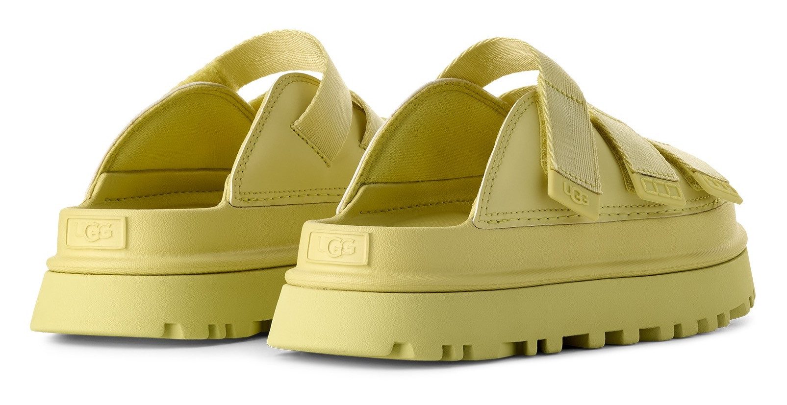UGG Slippers GOLDENGLOW SLIDE , plateauschoen, sandaal, flats met voetbed