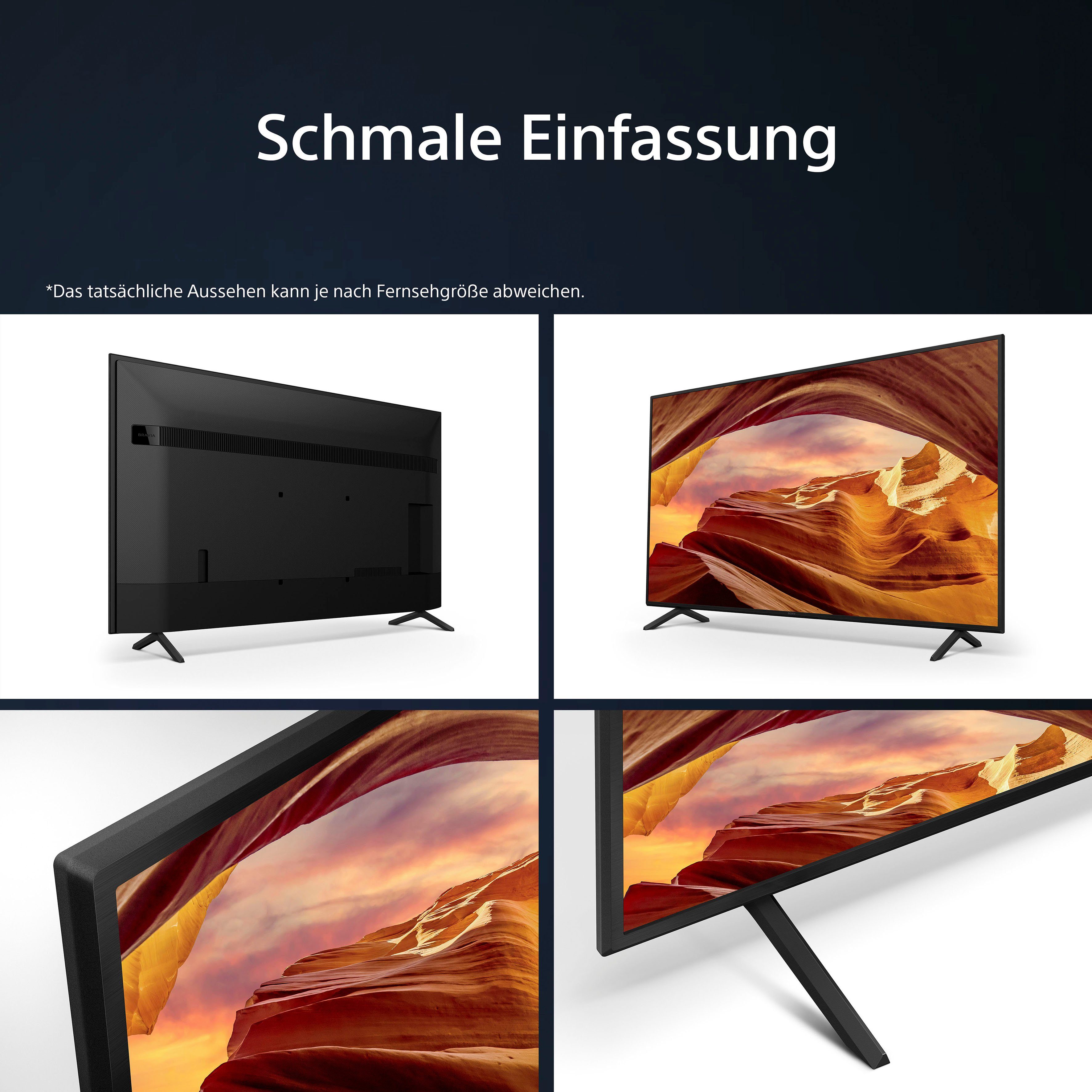 Sony Led-TV KD50X75WLPAEP, 126 cm / 50", 4K Ultra HD, Google TV, Smart TV, BRAVIA CORE, HDMI 2.1, gaming menu