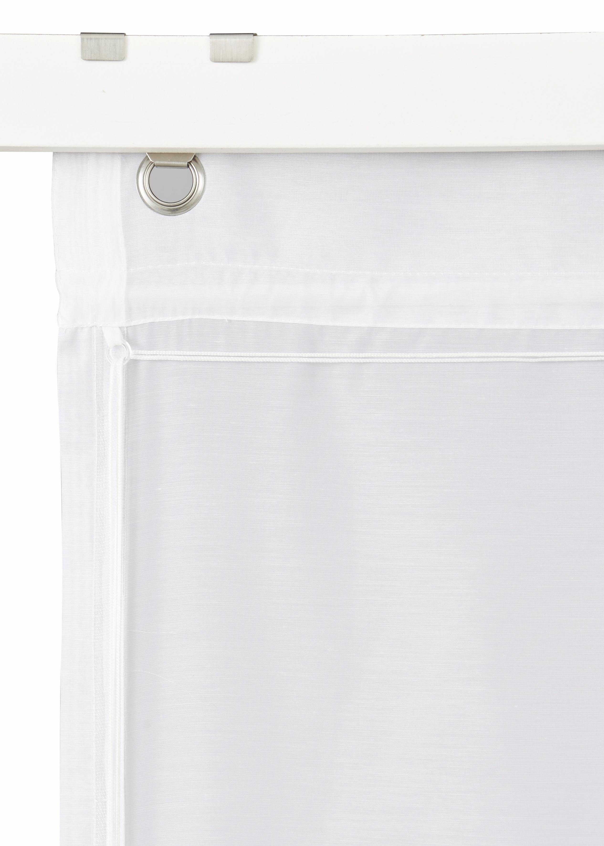 my home Romeins rolgordijn Carpi Transparant, voile, polyester (1 stuk)