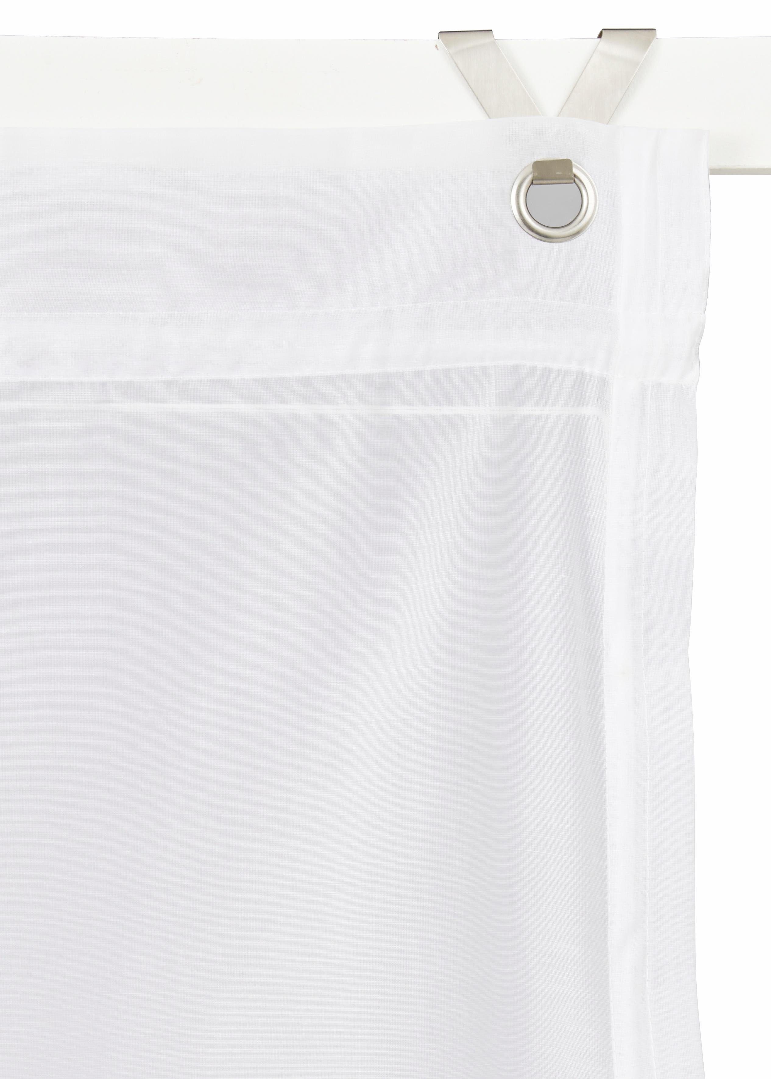 my home Romeins rolgordijn Carpi Transparant, voile, polyester (1 stuk)