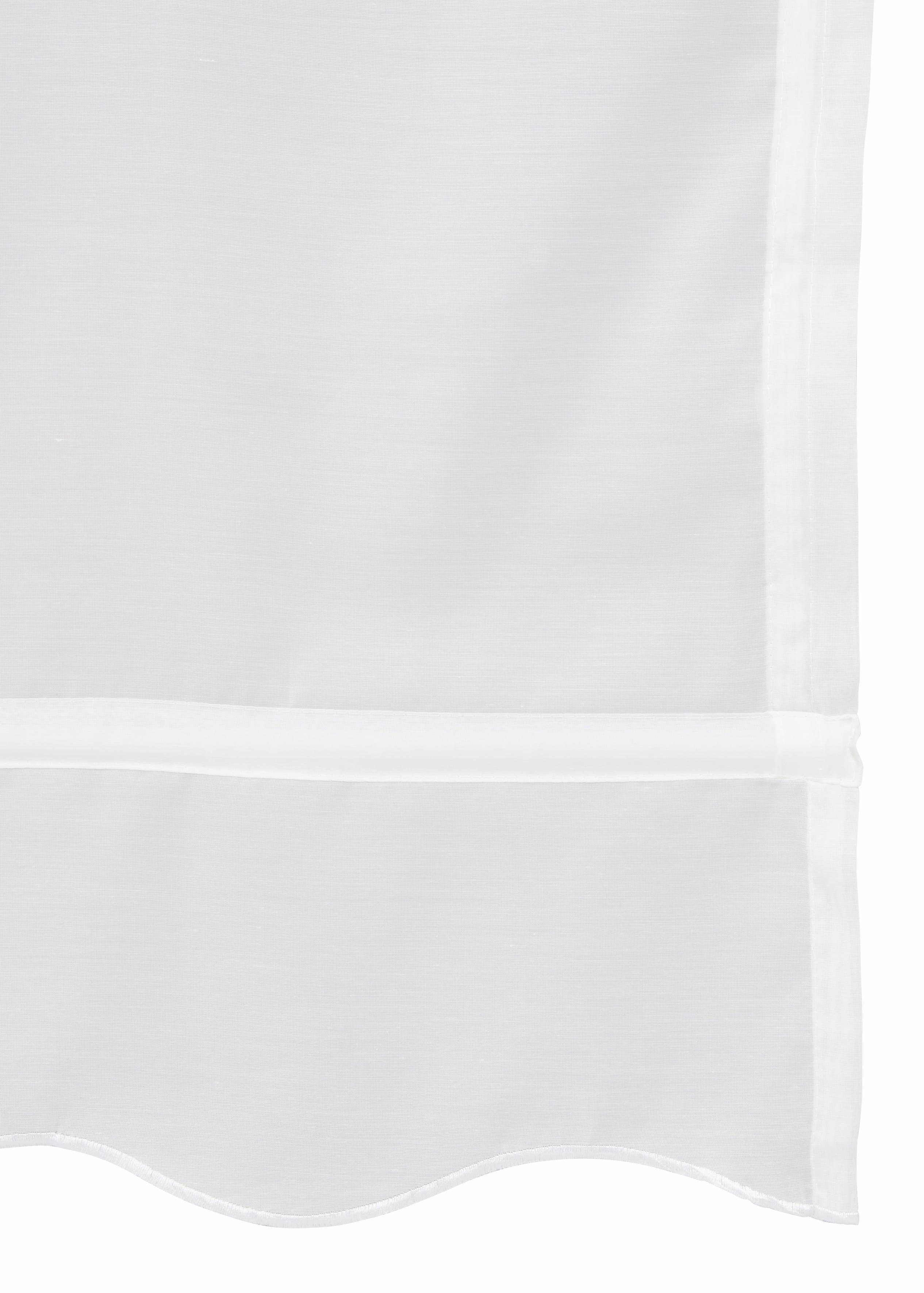 my home Romeins rolgordijn Carpi Transparant, voile, polyester (1 stuk)