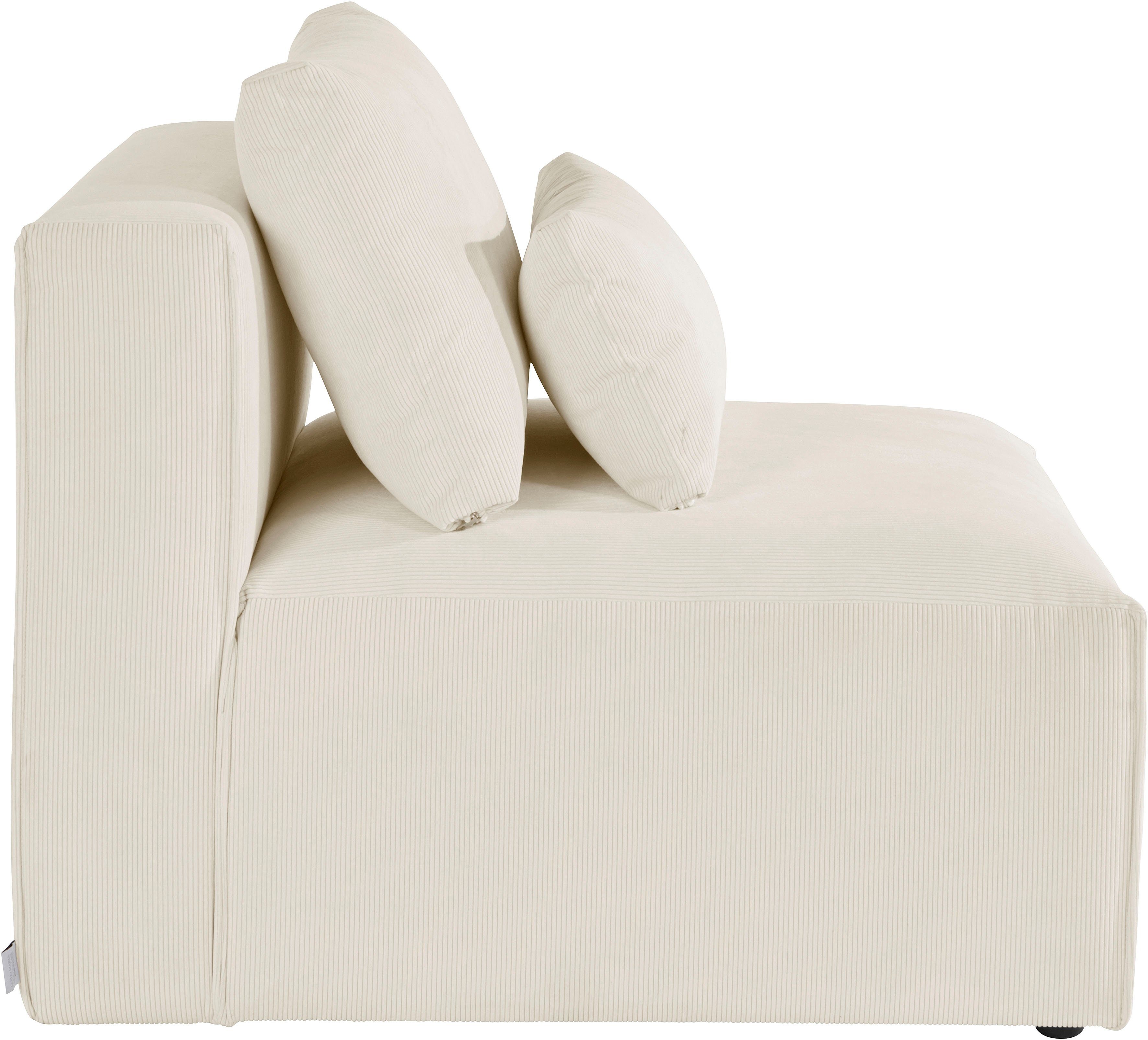 Home affaire Fauteuil Comfine Modulaire fauteuil om zelf samen te stellen, in 3 overtrekvarianten