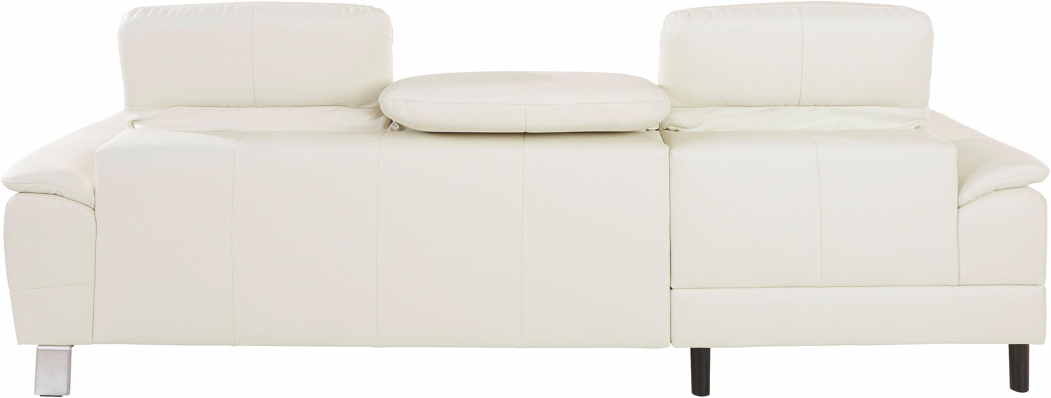 exxpo - sofa fashion Hoekbank Mantua 2, incl. hoofd- of rugverstelling, comfortabel, L-vorm optioneel met bedfunctie en bedlade, geweldige afwerkingsdetails