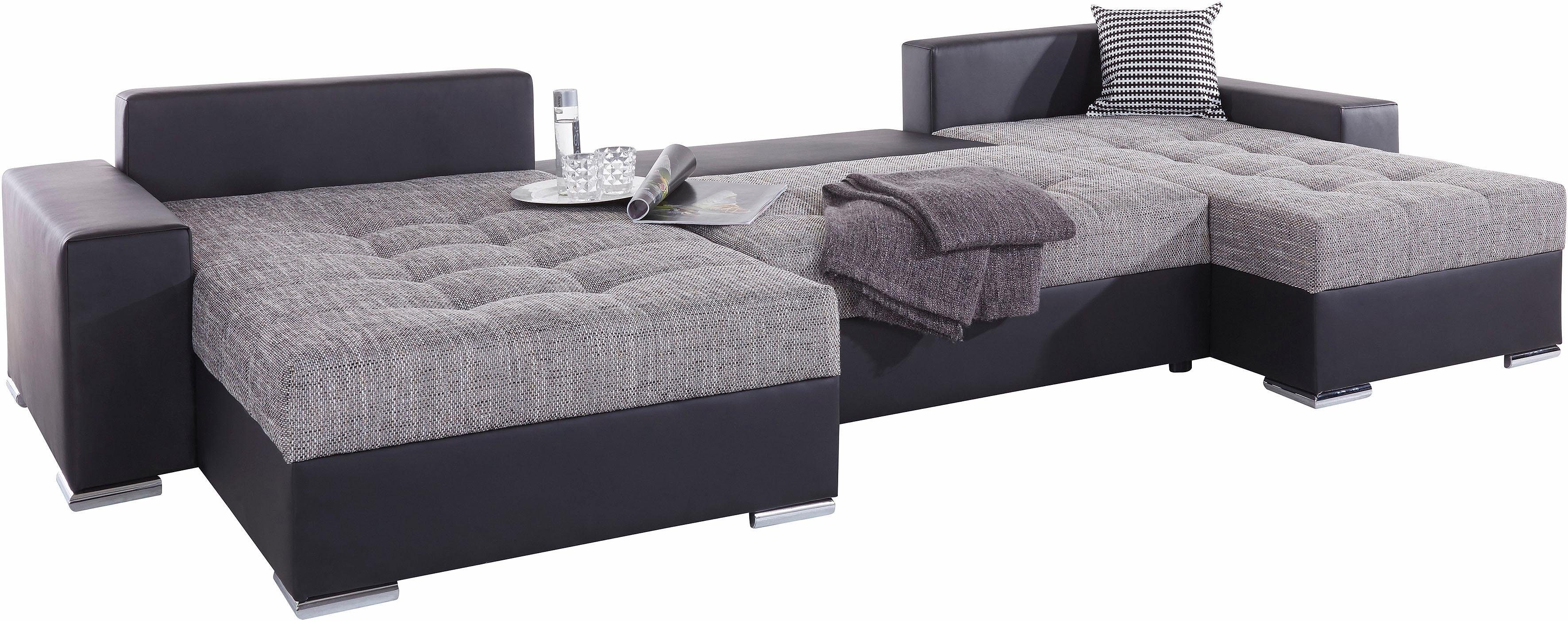 COLLECTION AB Zithoek XXL-Josy U-vorm, breedte 333 cm, met 2 recamieren 77 & 97 cm
