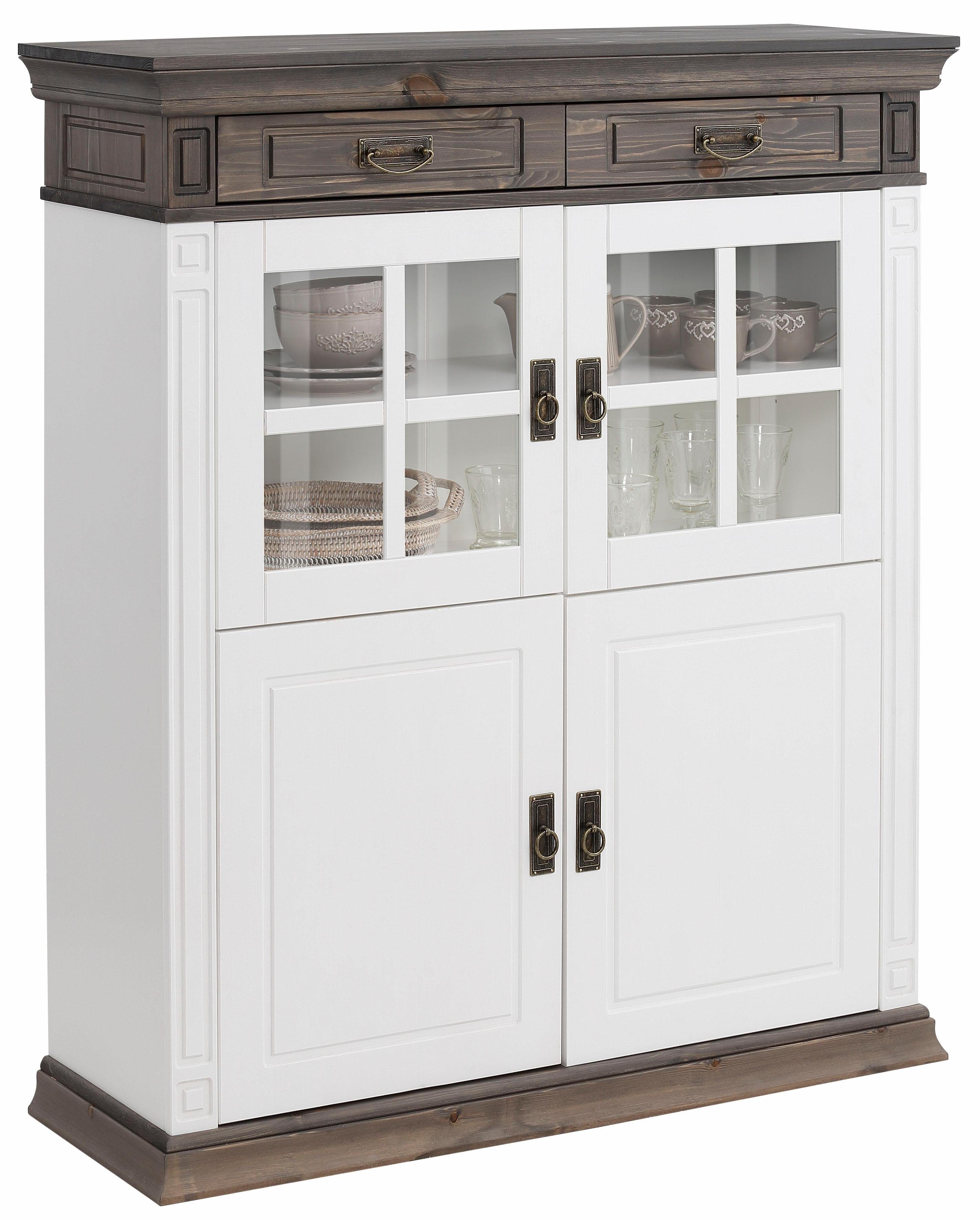 Home affaire Highboard Vinales Vitrine, breedte 112 cm