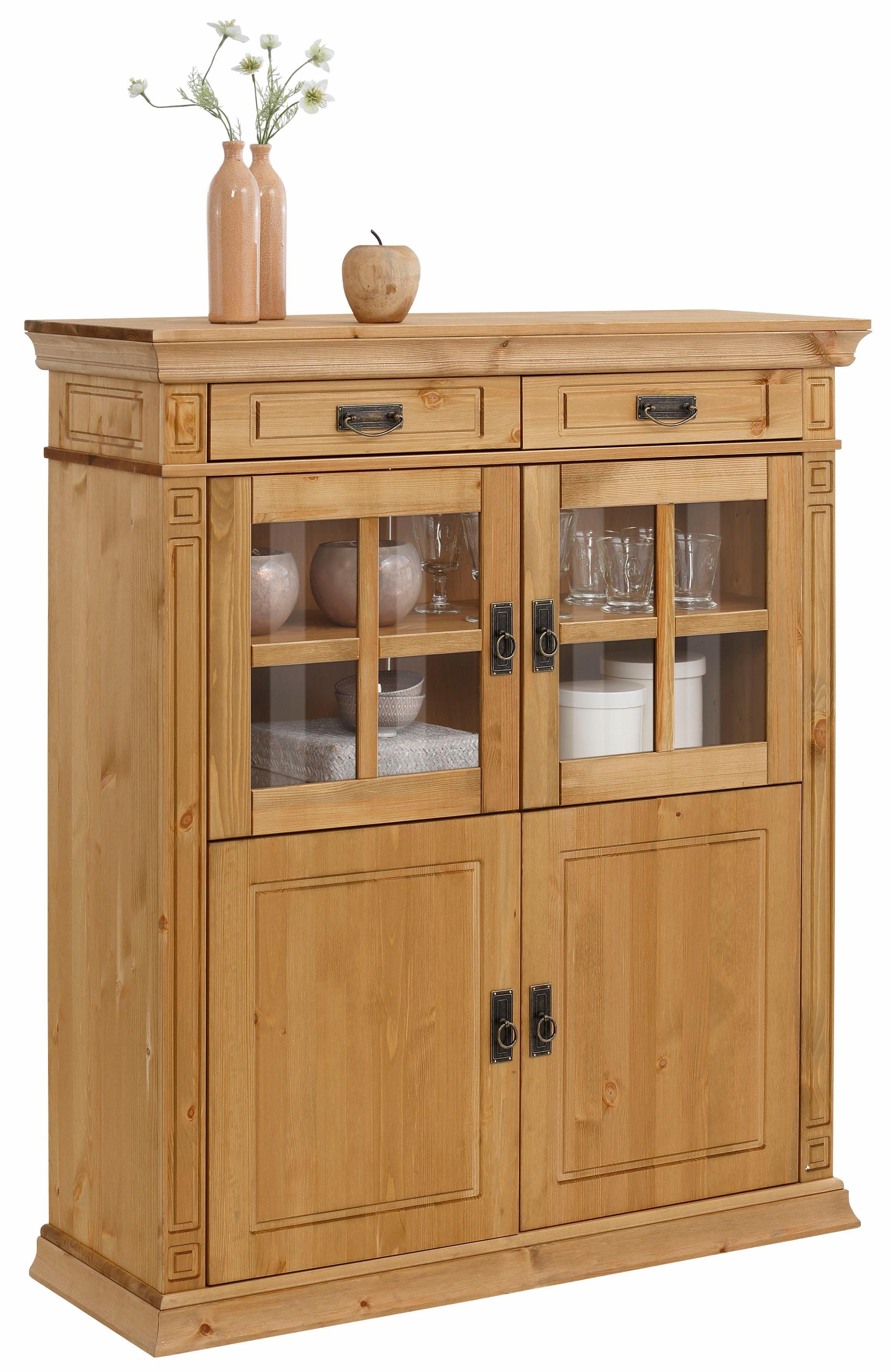 Home affaire Highboard Vinales Vitrine, breedte 112 cm