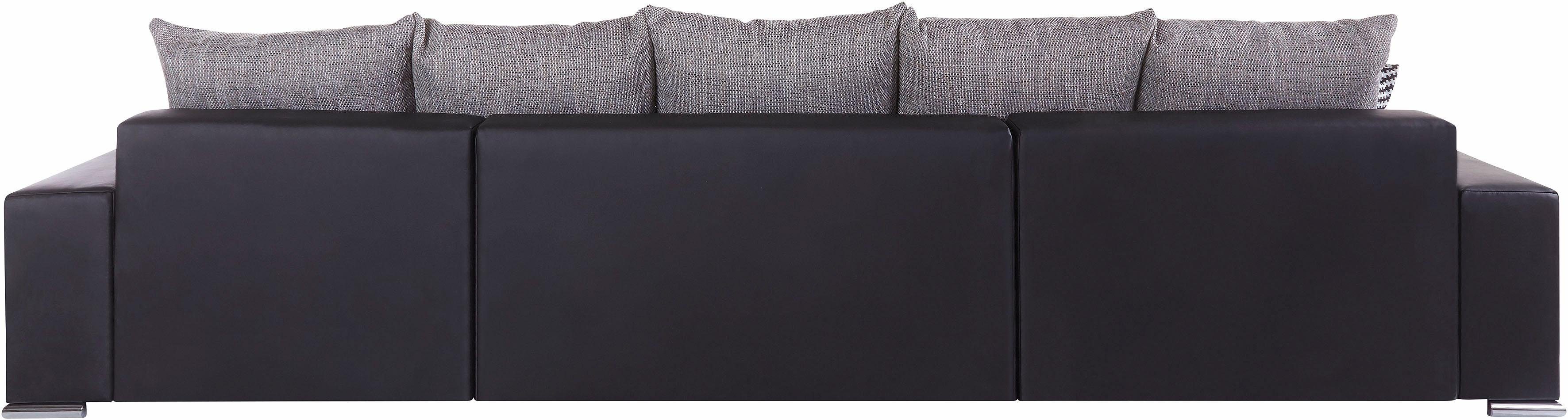 COLLECTION AB Zithoek XXL-Josy U-vorm, breedte 333 cm, met 2 recamieren 77 & 97 cm