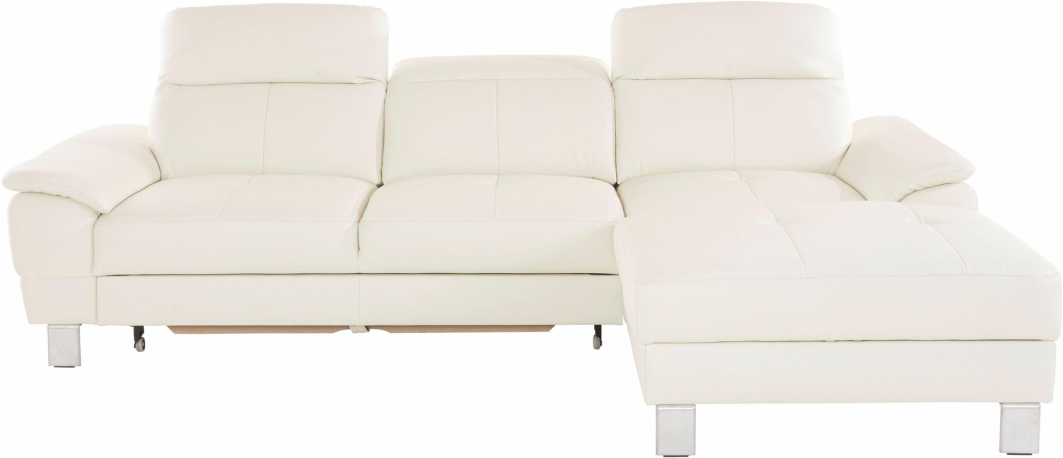 exxpo - sofa fashion Hoekbank Mantua 2, incl. hoofd- of rugverstelling, comfortabel, L-vorm optioneel met bedfunctie en bedlade, geweldige afwerkingsdetails