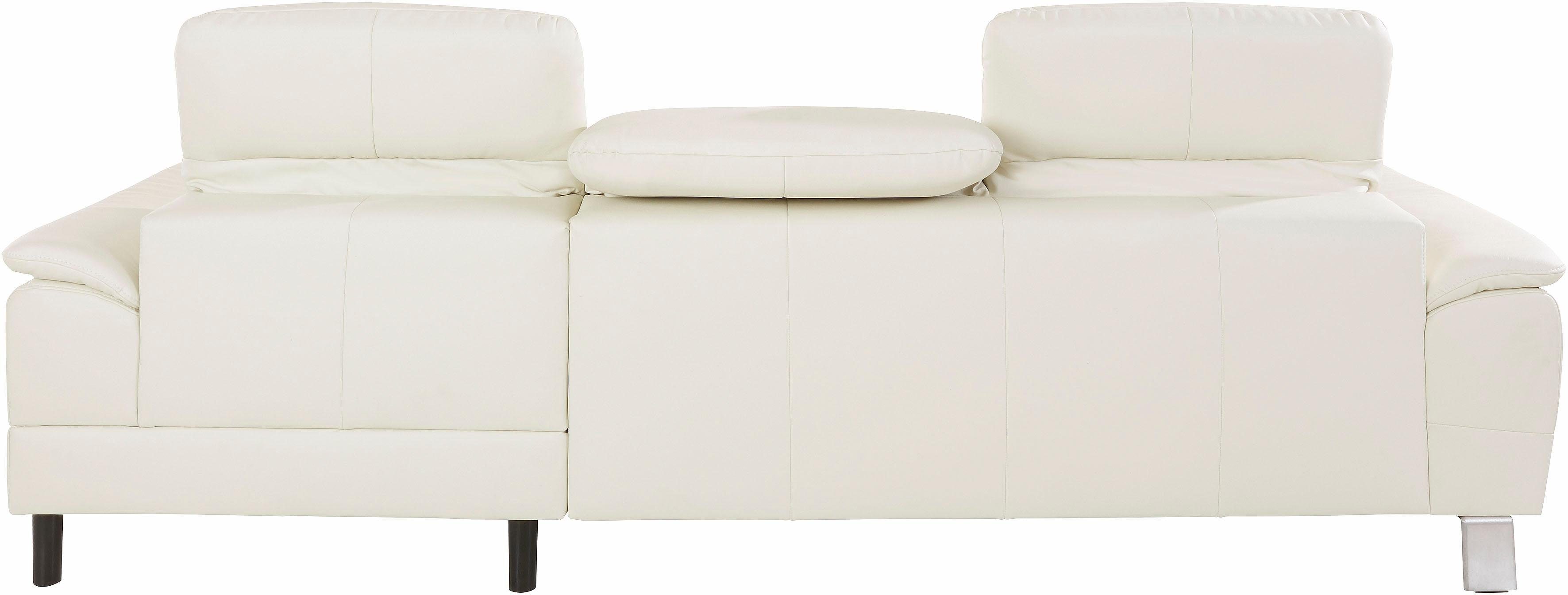 exxpo - sofa fashion Hoekbank Mantua 2, incl. hoofd- of rugverstelling, comfortabel, L-vorm optioneel met bedfunctie en bedlade, geweldige afwerkingsdetails