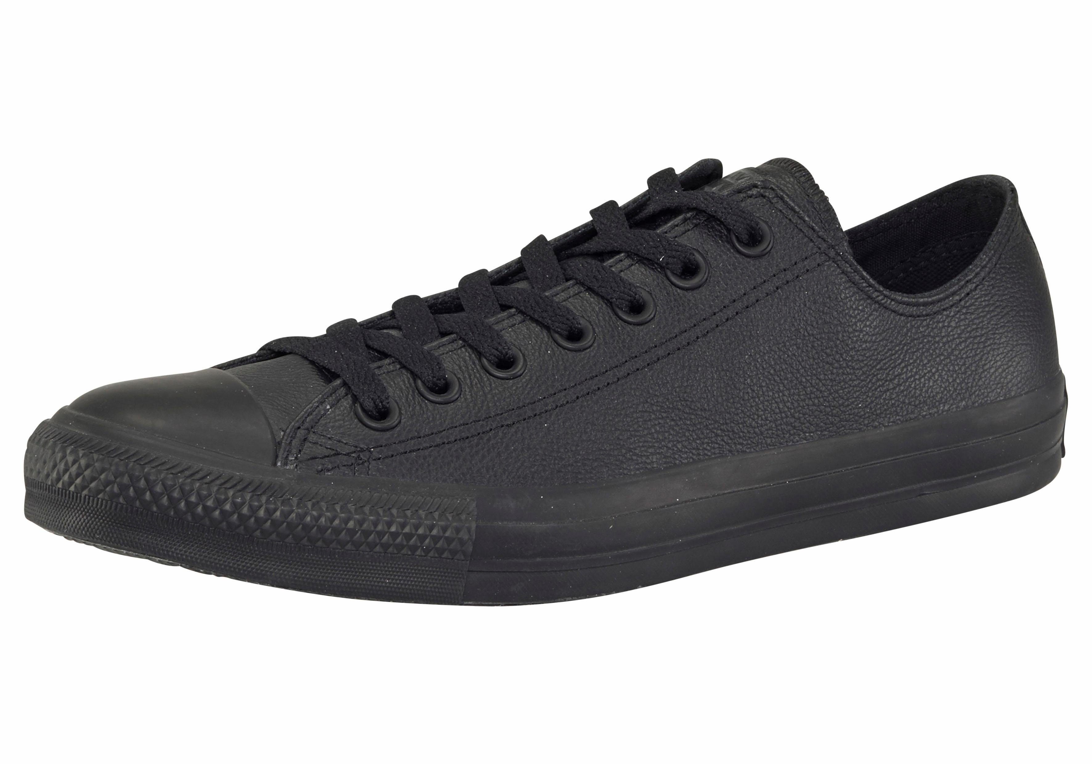converse sneakers chuck taylor basic leather ox monocrome zwart