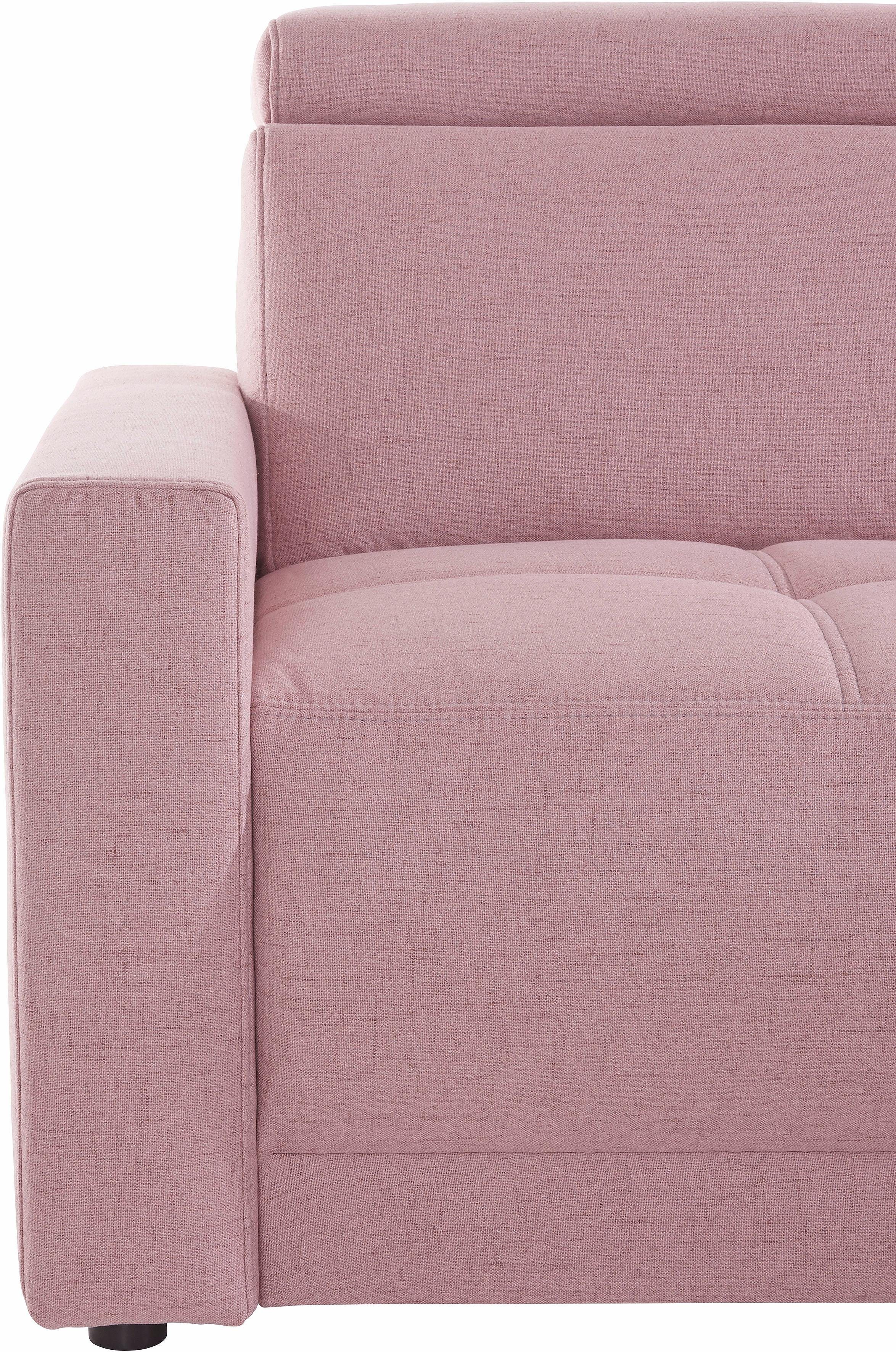 DOMO collection Hoekbank Ava, moderne zitstiksels met mooie dubbele naad, comfortabel, L-vorm