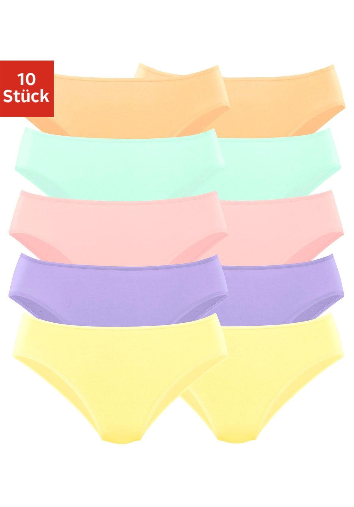 Petite fleur Bikinibroekje van elastisch katoen (set, 10 stuks, 10 stuks)