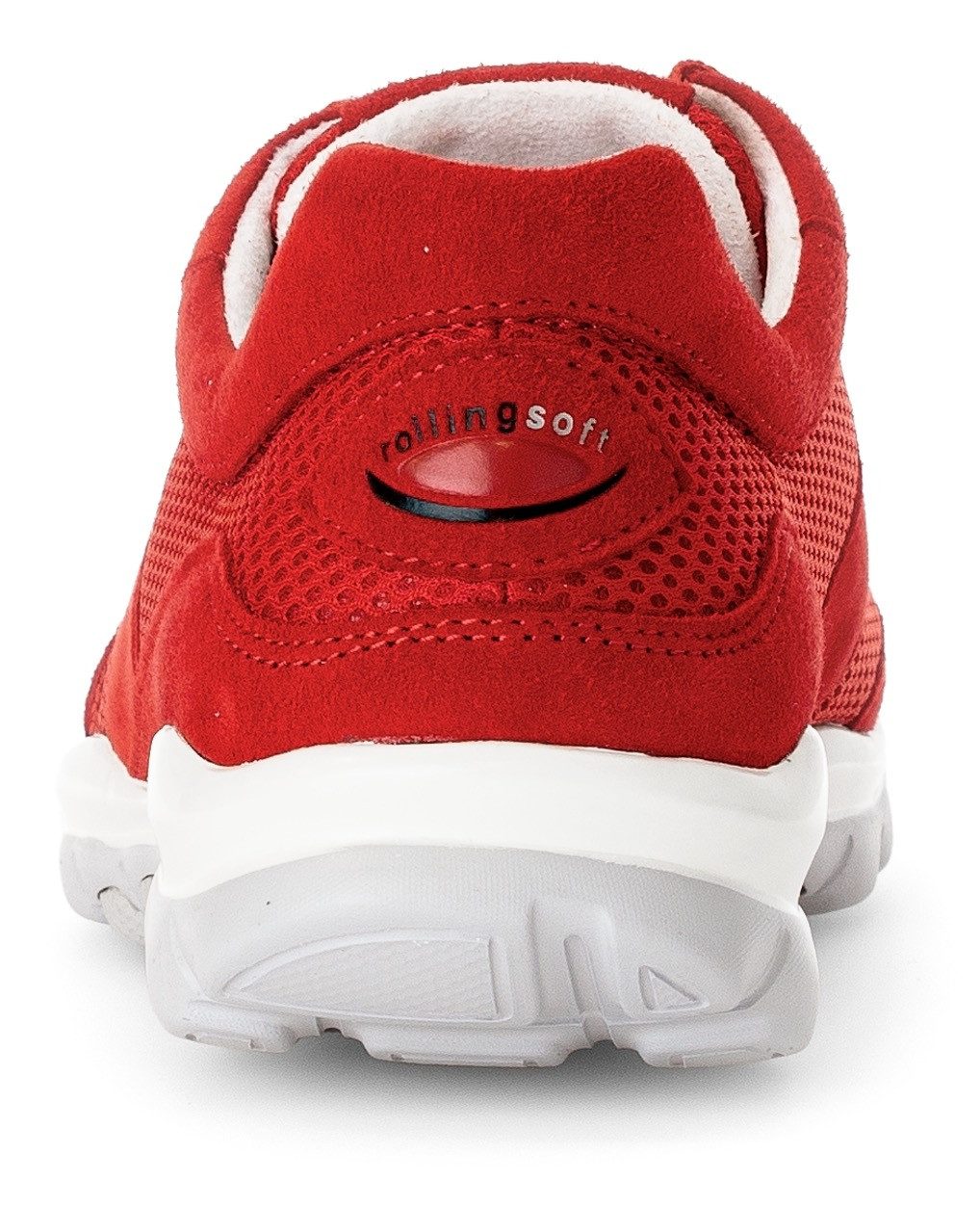 Gabor Rollingsoft Sneakers met sleehak vrijetijdsschoen, lage schoen, veterschoen met optifit verwisselbare inlegzool