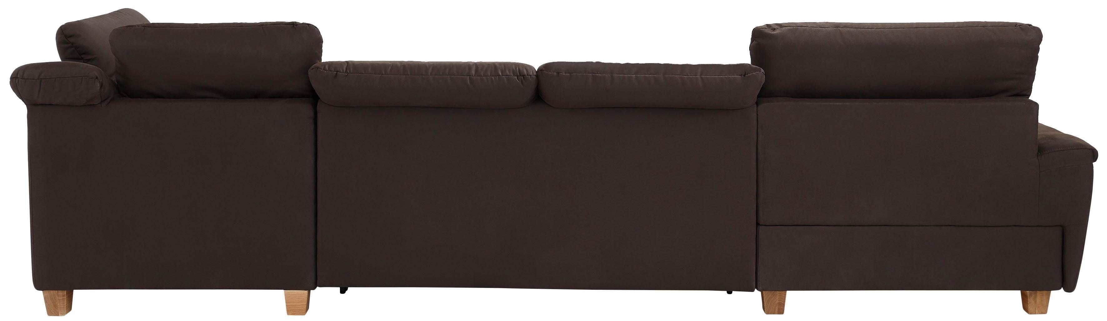 Home affaire Zithoek Lyla U-vorm naar keuze met verstelbare rugleuning en extra met bed + bedkist