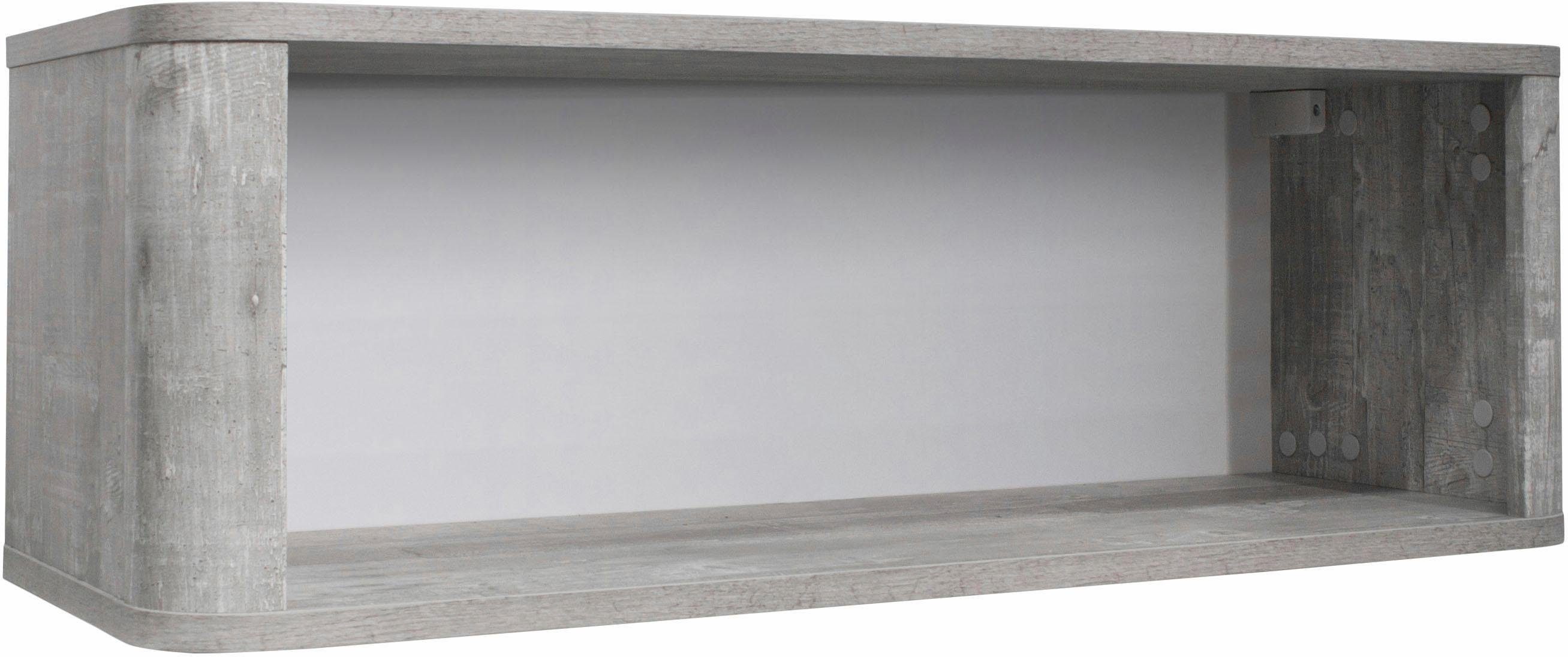 Mäusbacher Kinderrek Aarhus Wandplank open kasten & rekken maat 90x32x31 cm grijs
