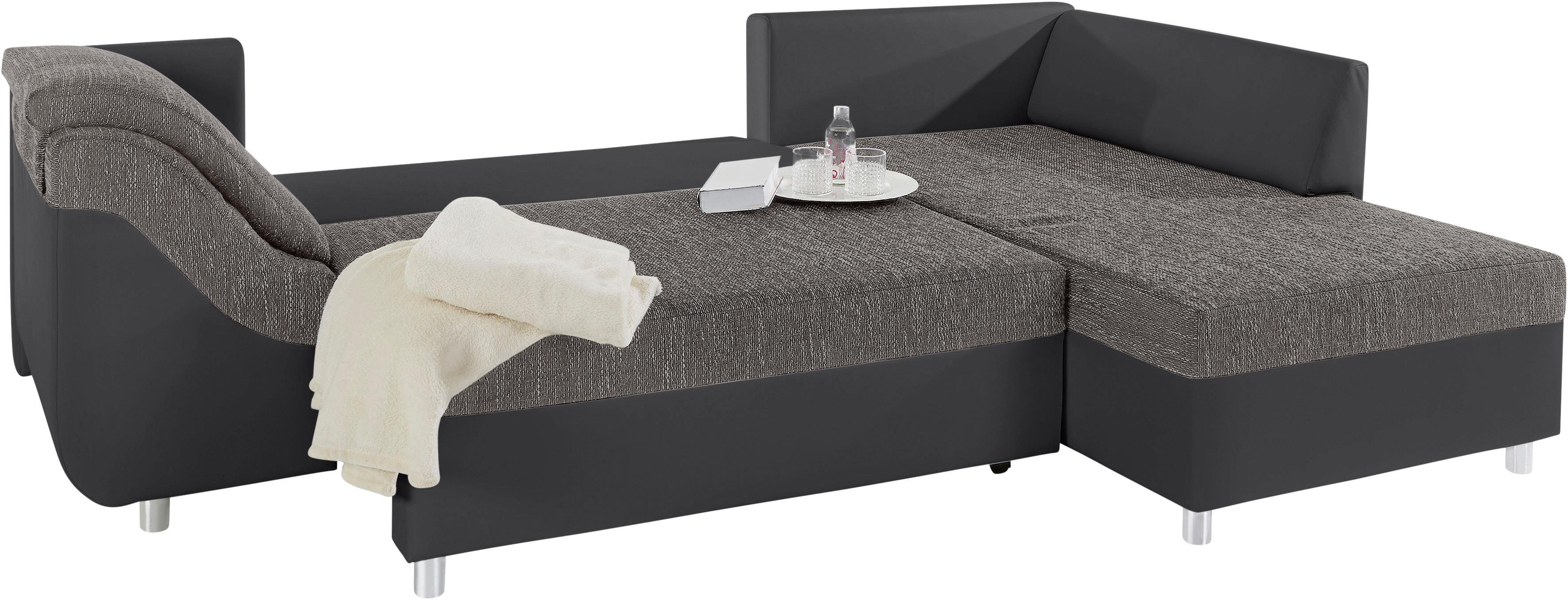 COLLECTION AB Hoekbank Sally L-vorm met en zonder slaapfunctie, inclusief losse rug- en sierkussens