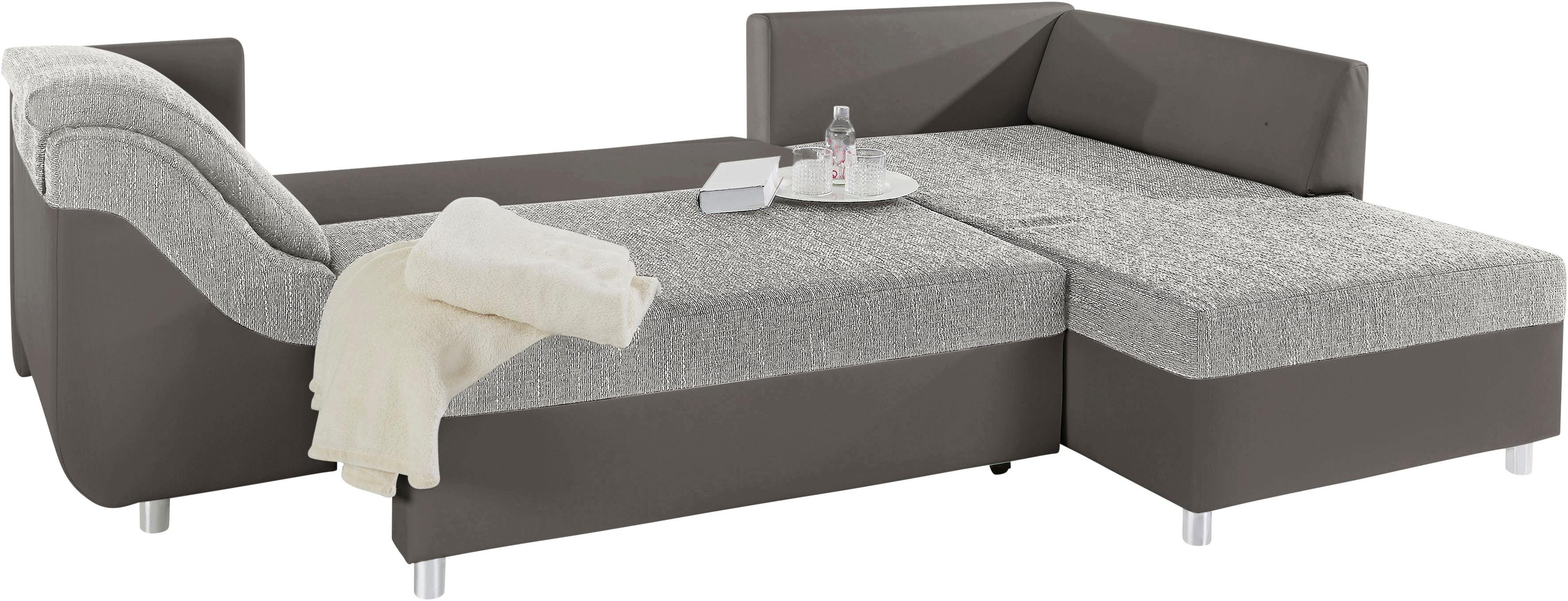 COLLECTION AB Hoekbank Sally L-vorm met en zonder slaapfunctie, inclusief losse rug- en sierkussens