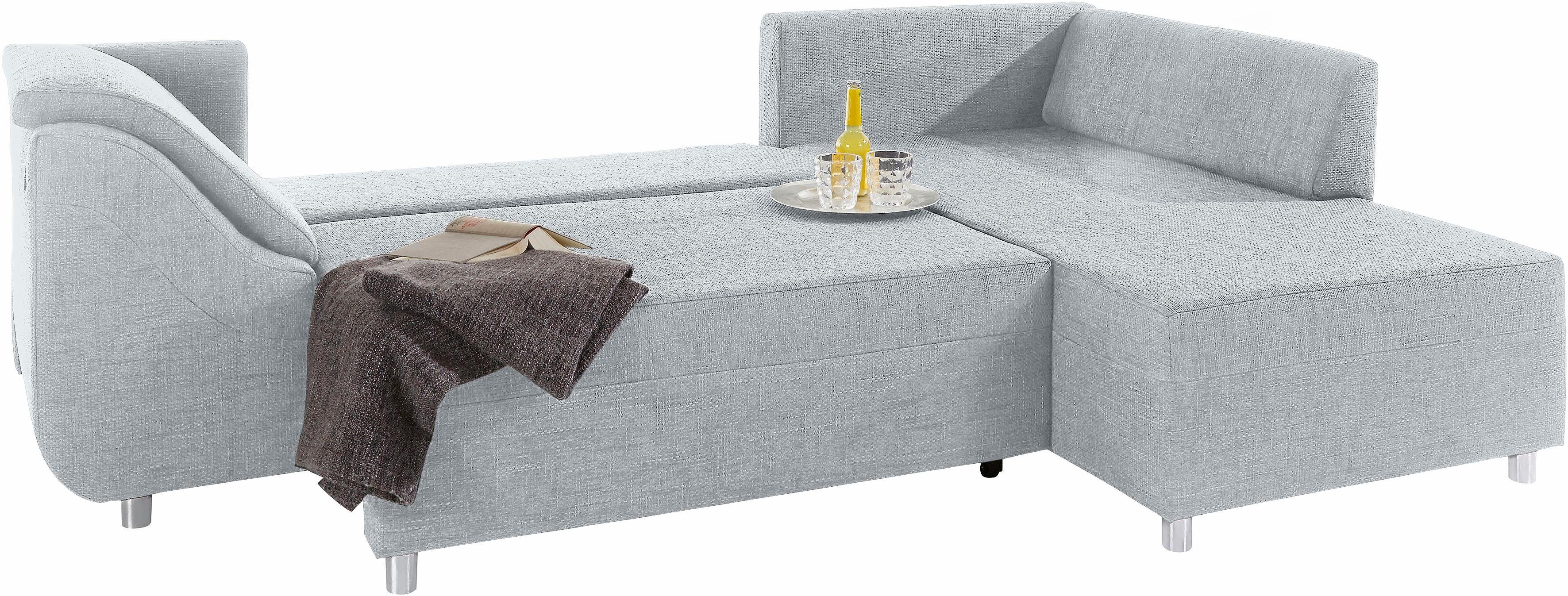 COLLECTION AB Hoekbank Sally L-vorm met en zonder slaapfunctie, inclusief losse rug- en sierkussens