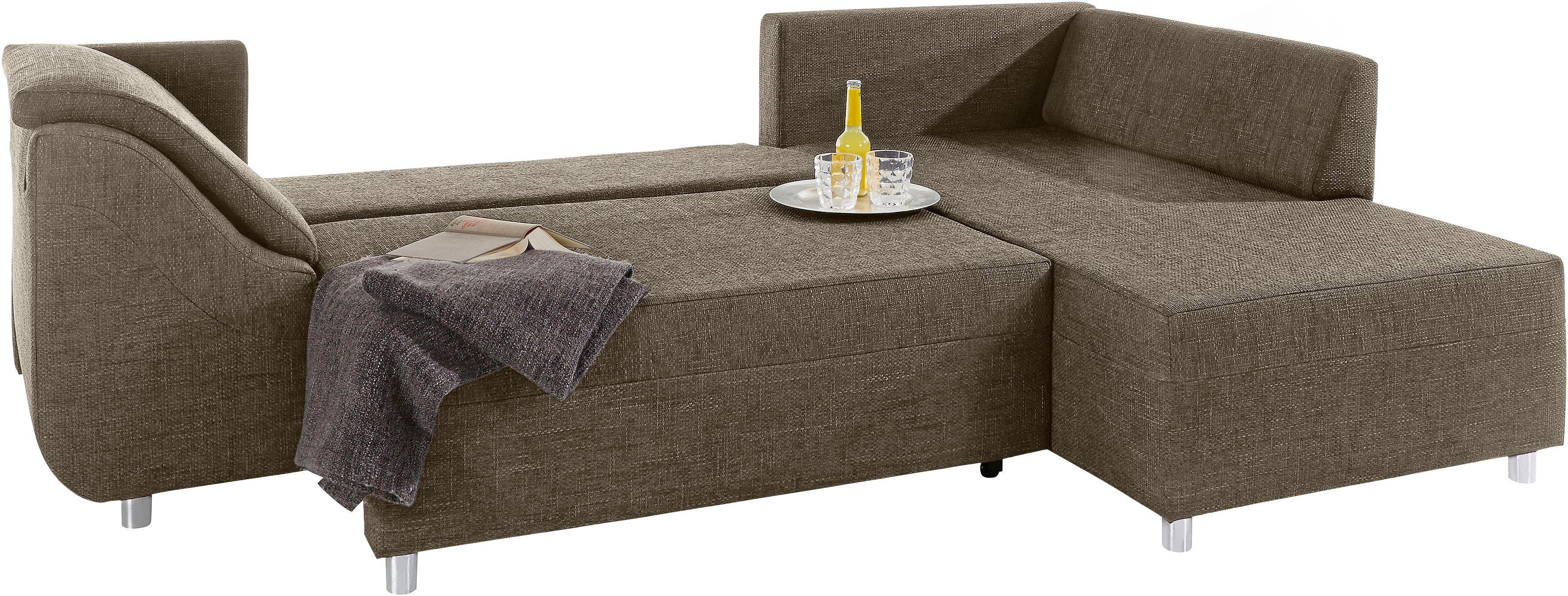 COLLECTION AB Hoekbank Sally L-vorm met en zonder slaapfunctie, inclusief losse rug- en sierkussens