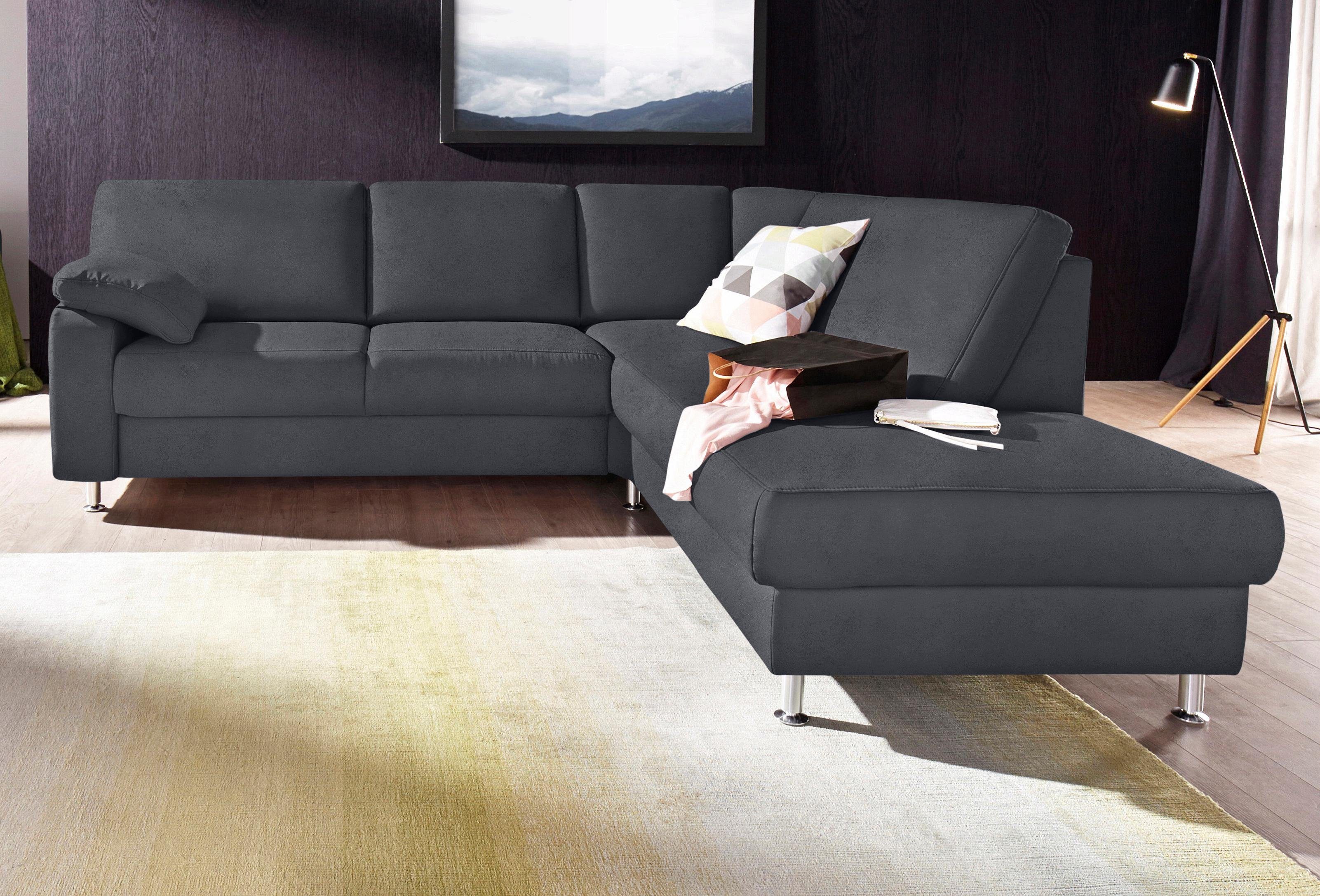 Sit&more Hoekbank Belfort L-vorm naar keuze met uittrekzitting en bedkist