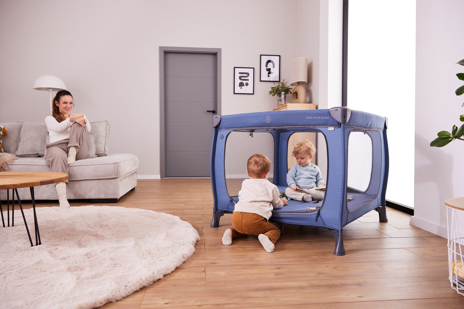 Hauck Baby-campingbed Sleep N Play SQ, Set dark green