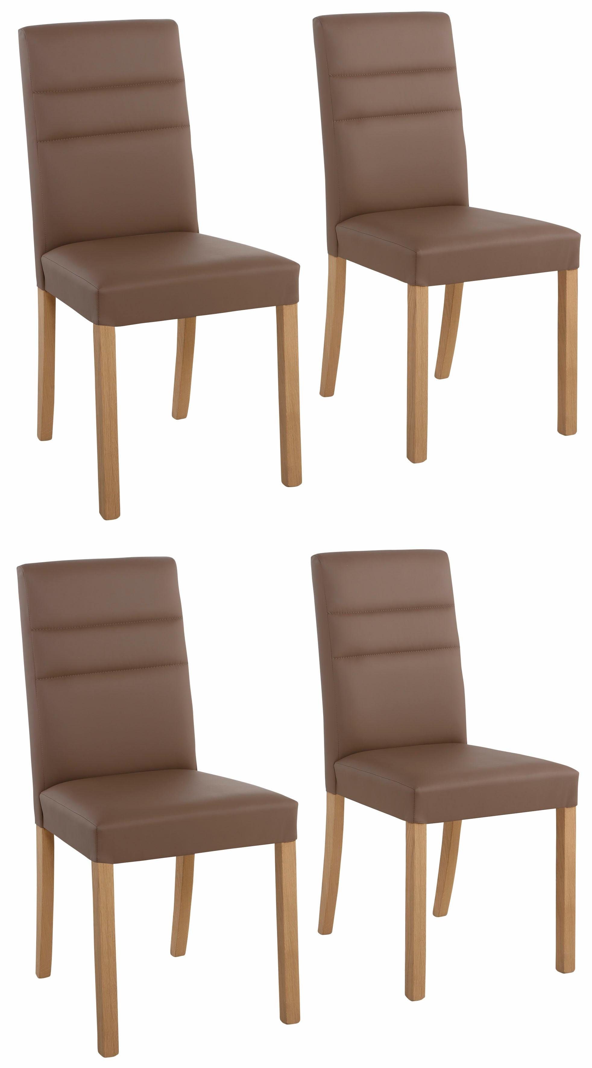 Otto - Home Affaire HOME AFFAIRE stoel Lona, met imitatieleer of structuurstof bekleed, in set van 2, 4 of 6