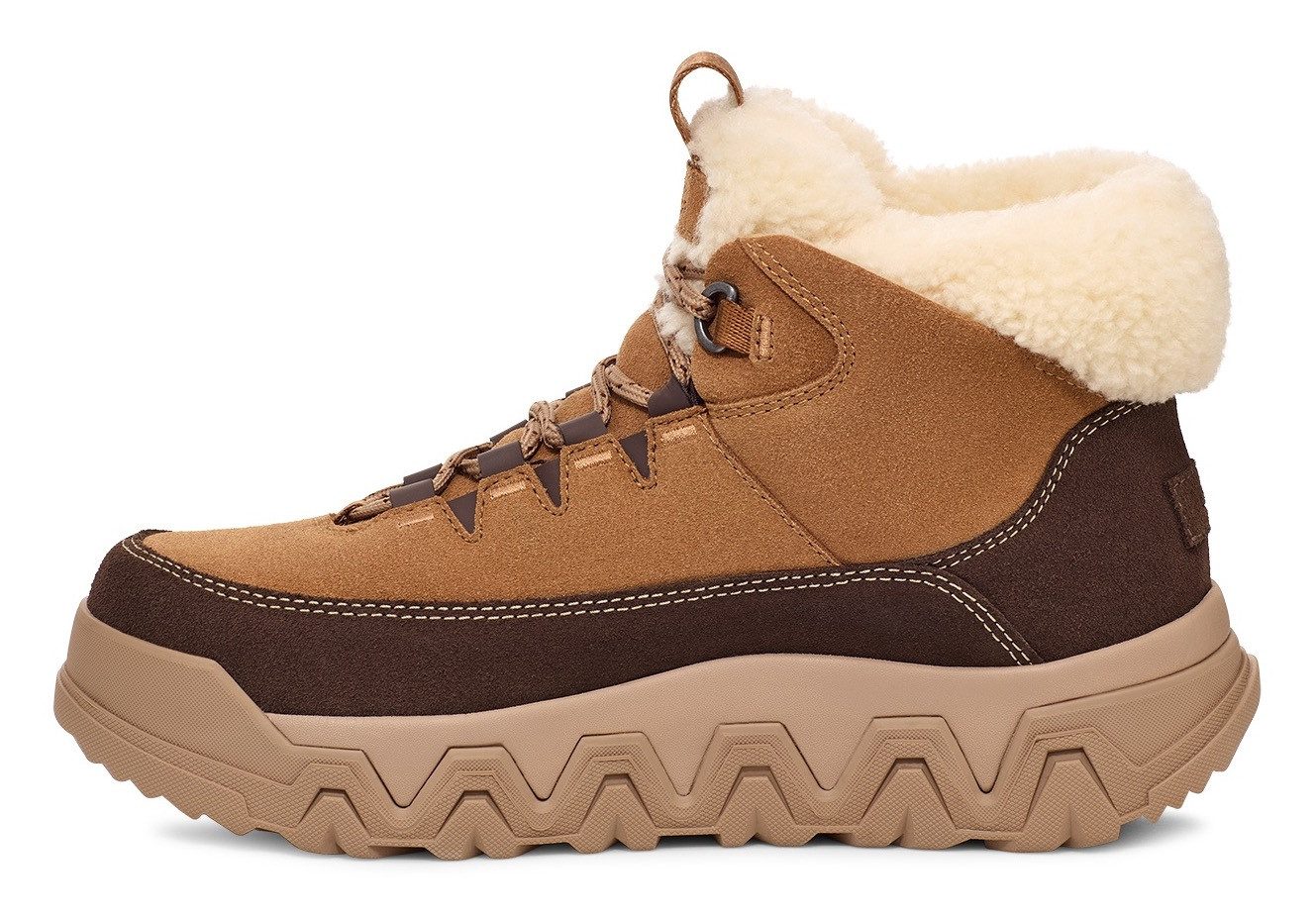 UGG Winterlaarzen TERRE TRAIL COZY LACE Plateaboots, winterlaarzen met gevoerde schacht