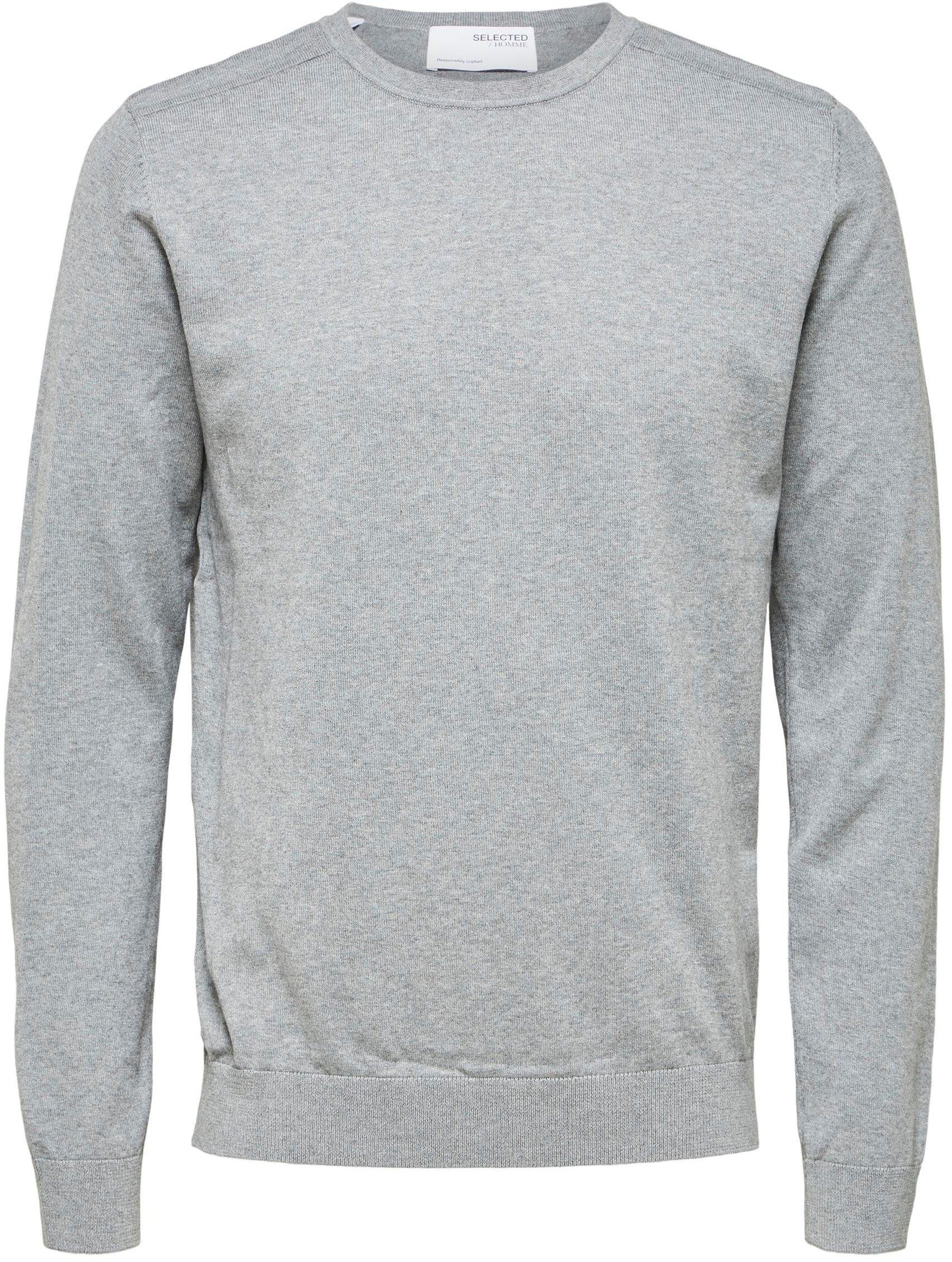 SELECTED HOMME Gebreide trui SLHBERG CREW NECK NOOS