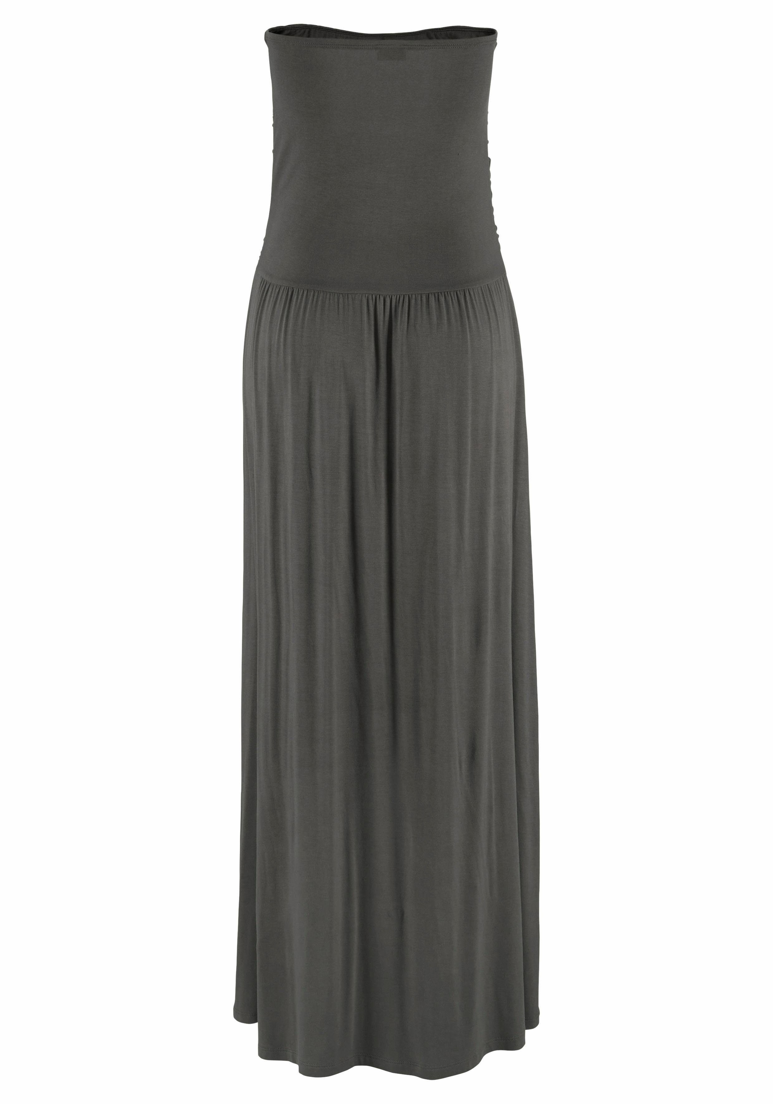 Lascana Maxi-jurk met smalle bovenkant en zakken, off-the-shoulder, zomerjurk, basic