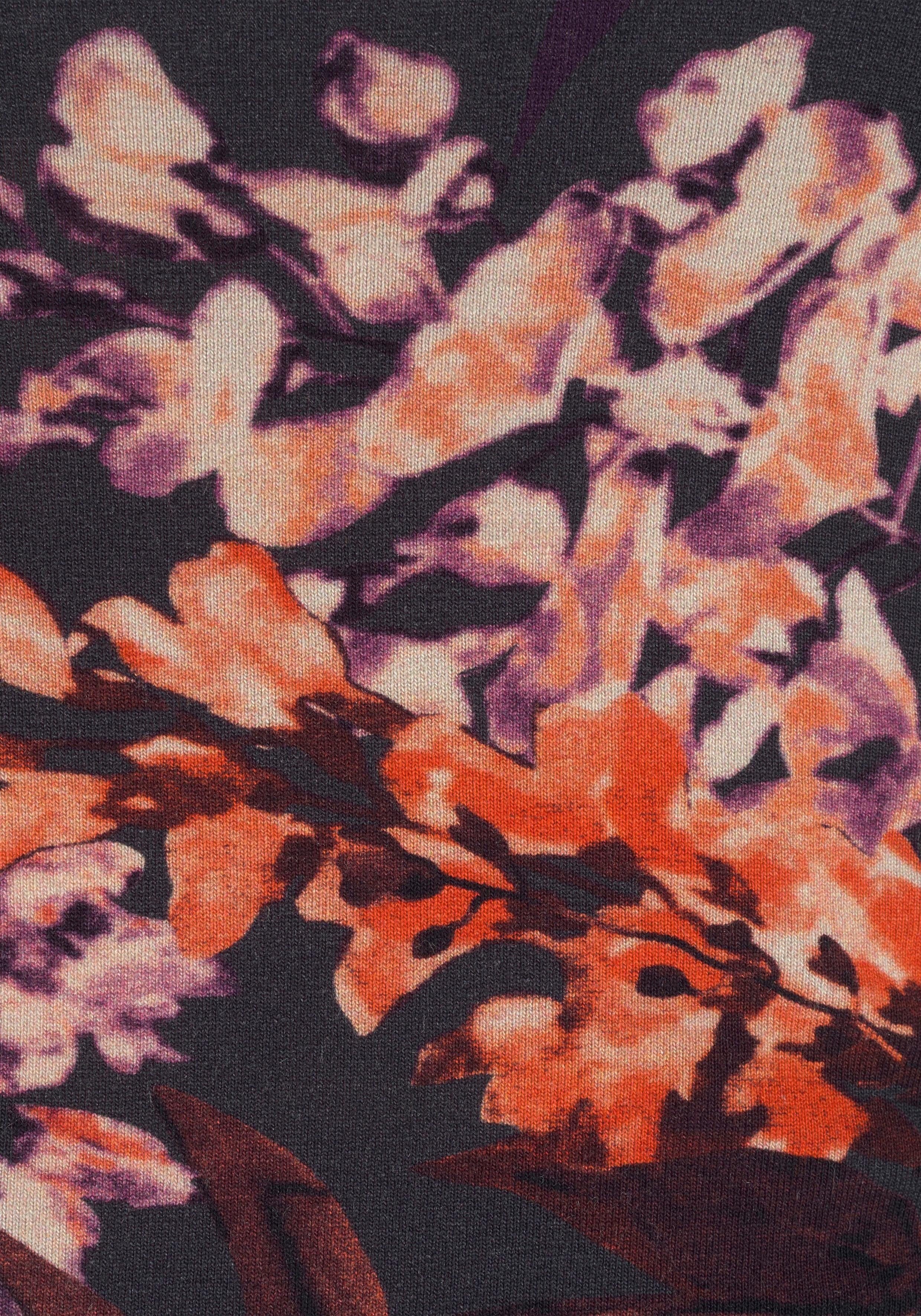 Lascana Maxi-jurk met bloemenprint en zakken, zomerse strapless jurk, strandjurk