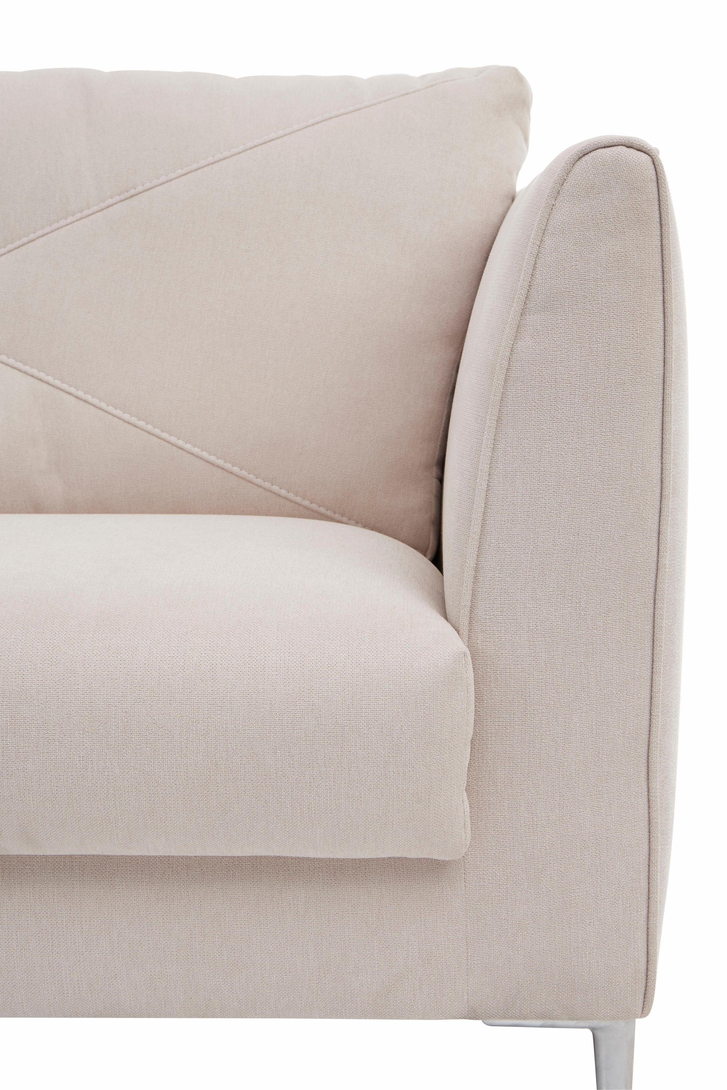 TRENDMANUFAKTUR 2,5-zitsbank Lille, modern, tijdloos en comfortabel, comfortabele zithoogte 46cm