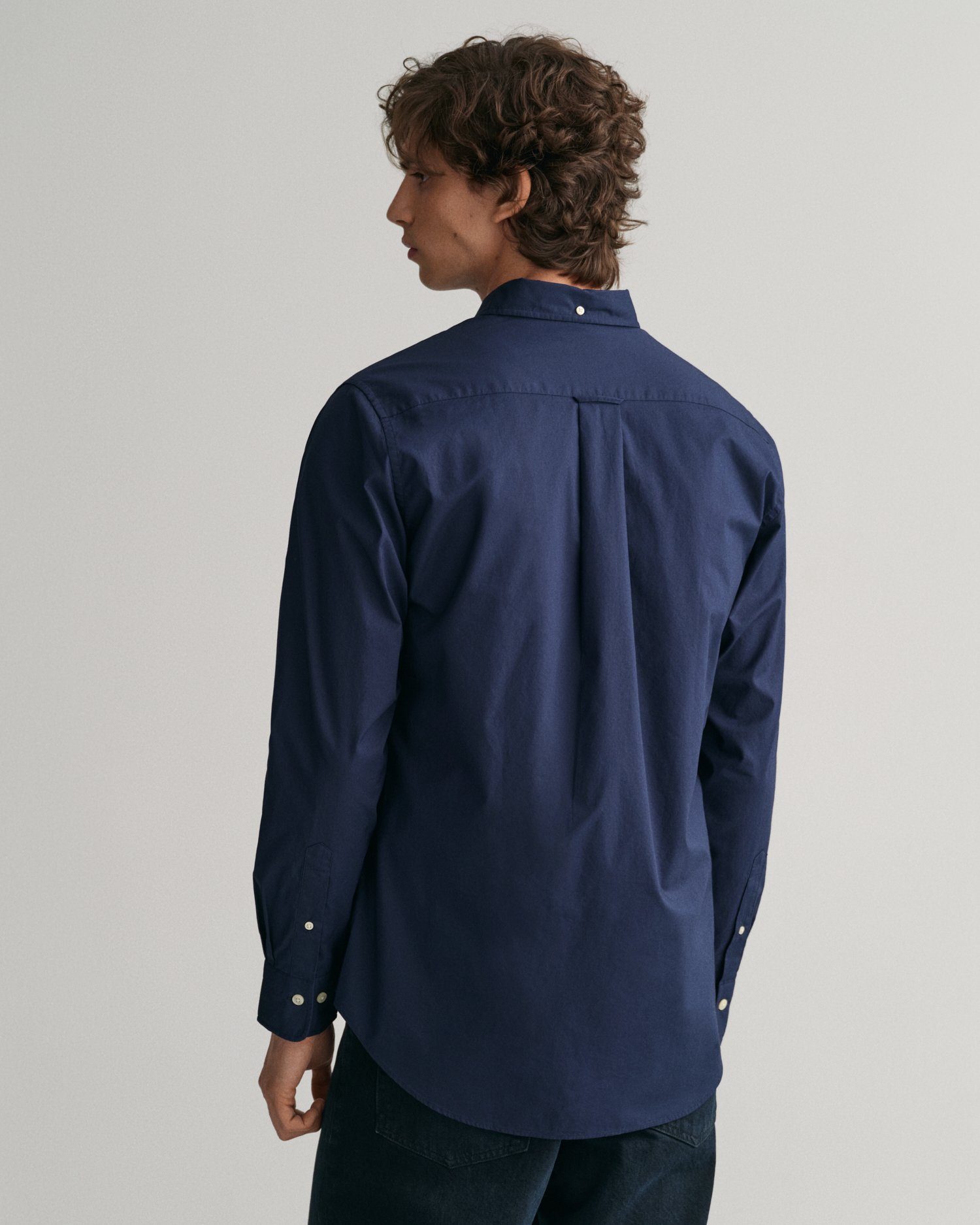 Gant Overhemd met lange mouwen Regular fit poplin overhemd licht slijtvast easy care