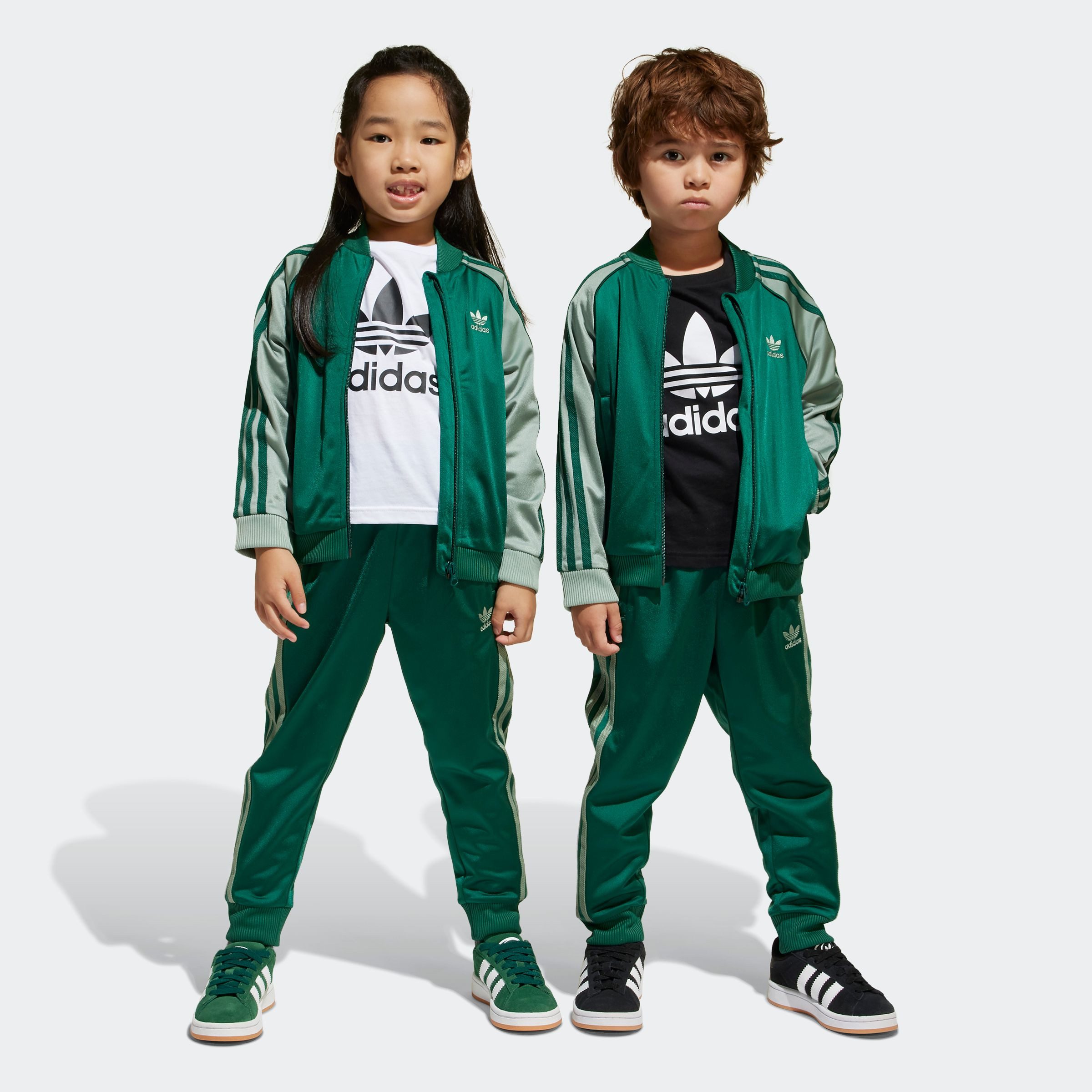 adidas Originals Trainingspak SST TRACKSUIT (2-delig) kinderen trainingspakken maat 128 groen