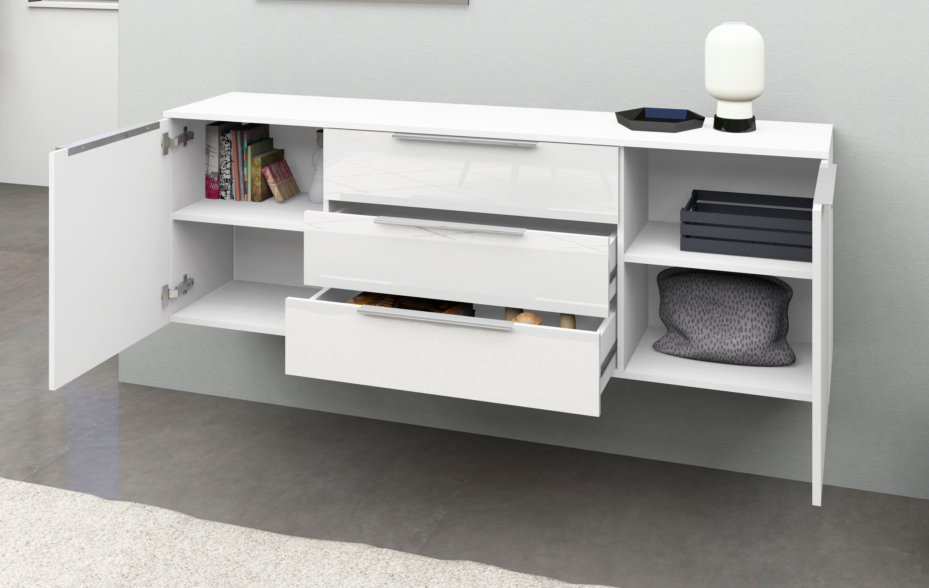 borchardt Möbel Dressoir Oliva Breedte 166 of 200 cm