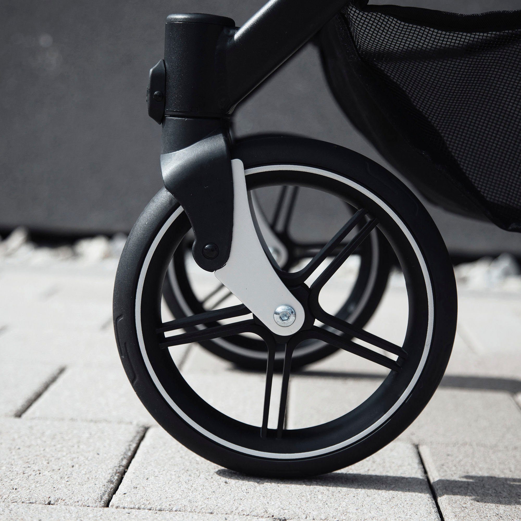 Gesslein Combi-kinderwagen FX4 Soft+ met opzetstuk Classic zwart/zwart, steengrijs