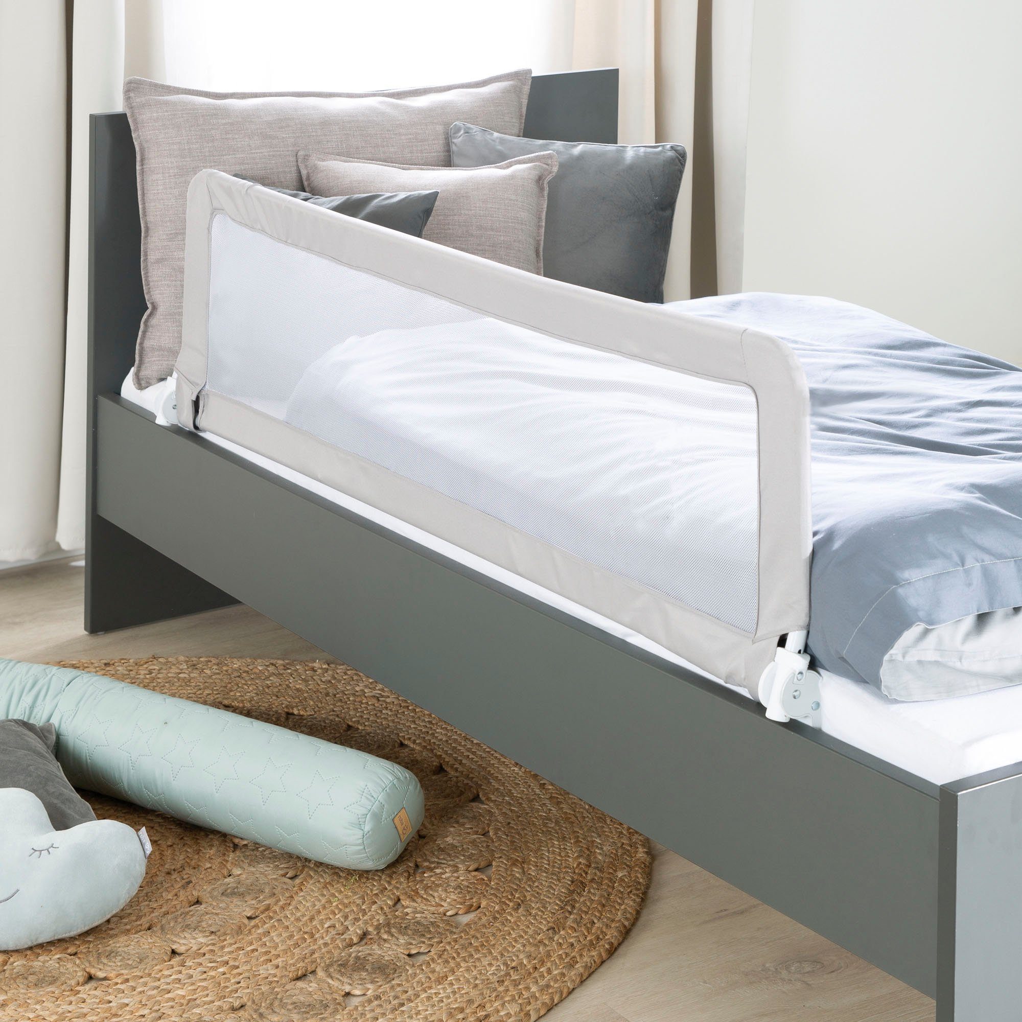 Roba® Bedhekje Klipp-Klapp, 150 cm, grijs