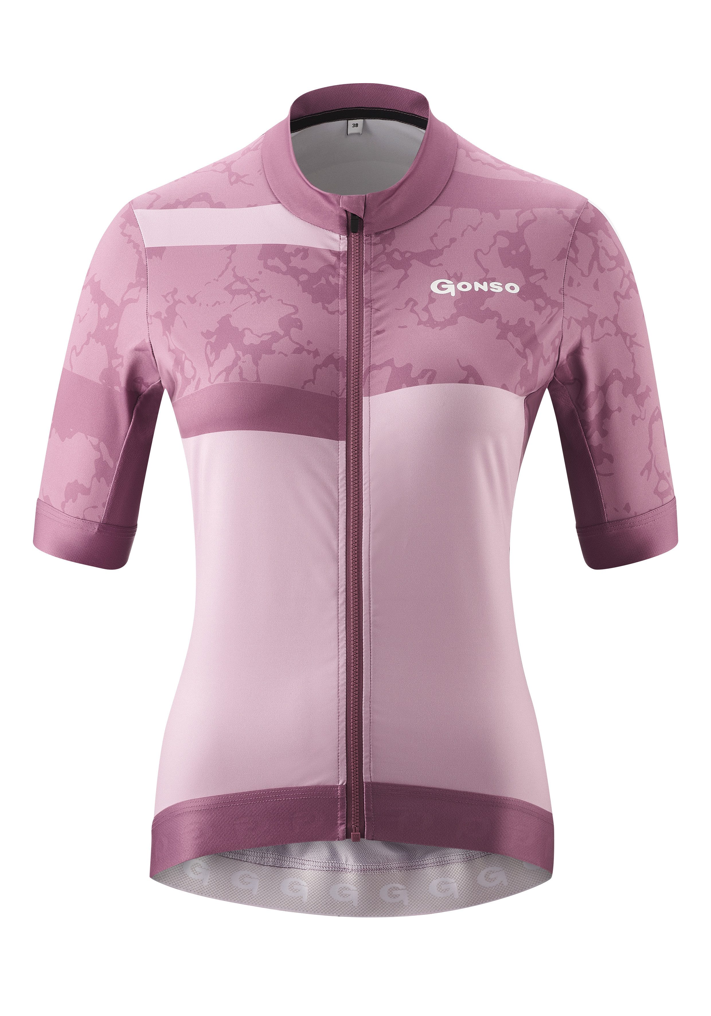 Gonso Fietsshirt SASSINA Dames fiets shirt met korte mouwen ademend fietstricot met achterzak