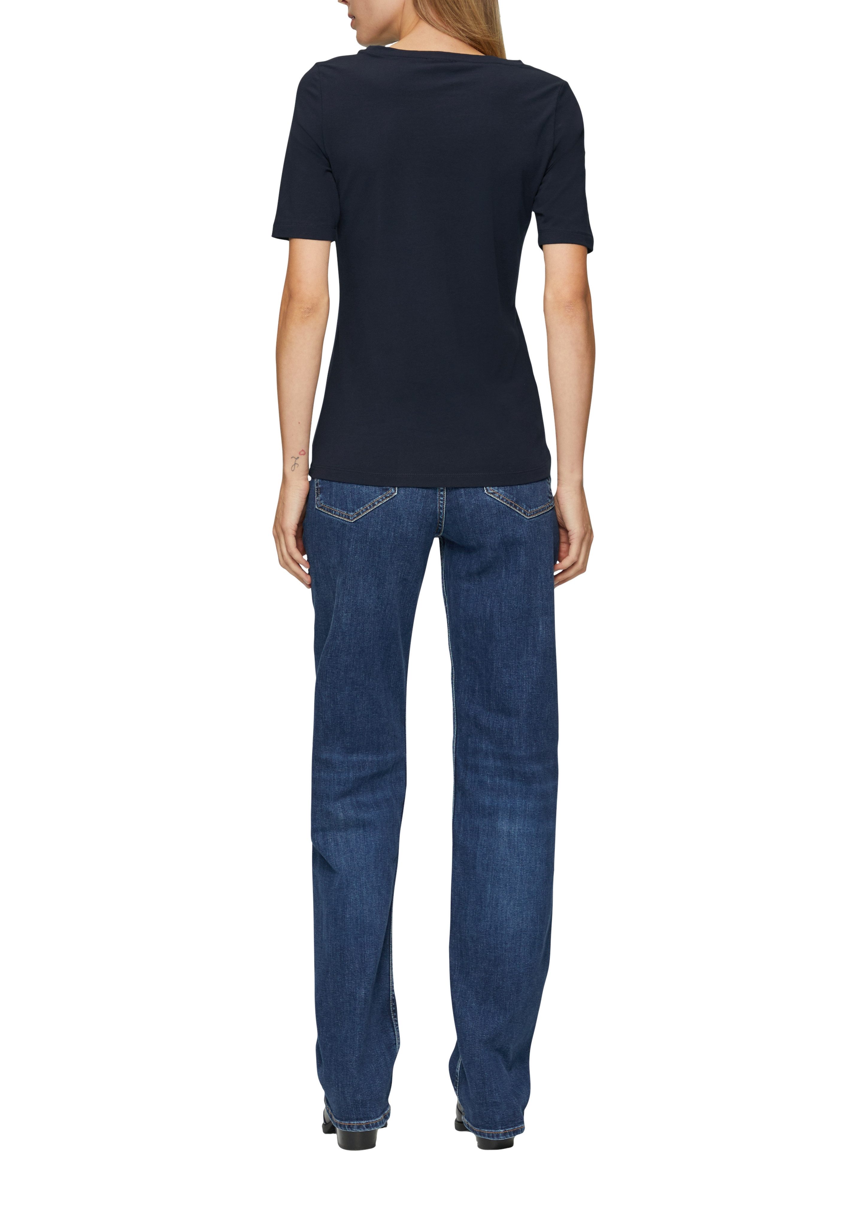 s.Oliver T-shirt met een logo-opschrift